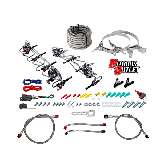 Nitrous Outlet 8 Cylinder Wet Direct Port System - Kong Gen3 LSA/LS9 Billet Supercharger Lid