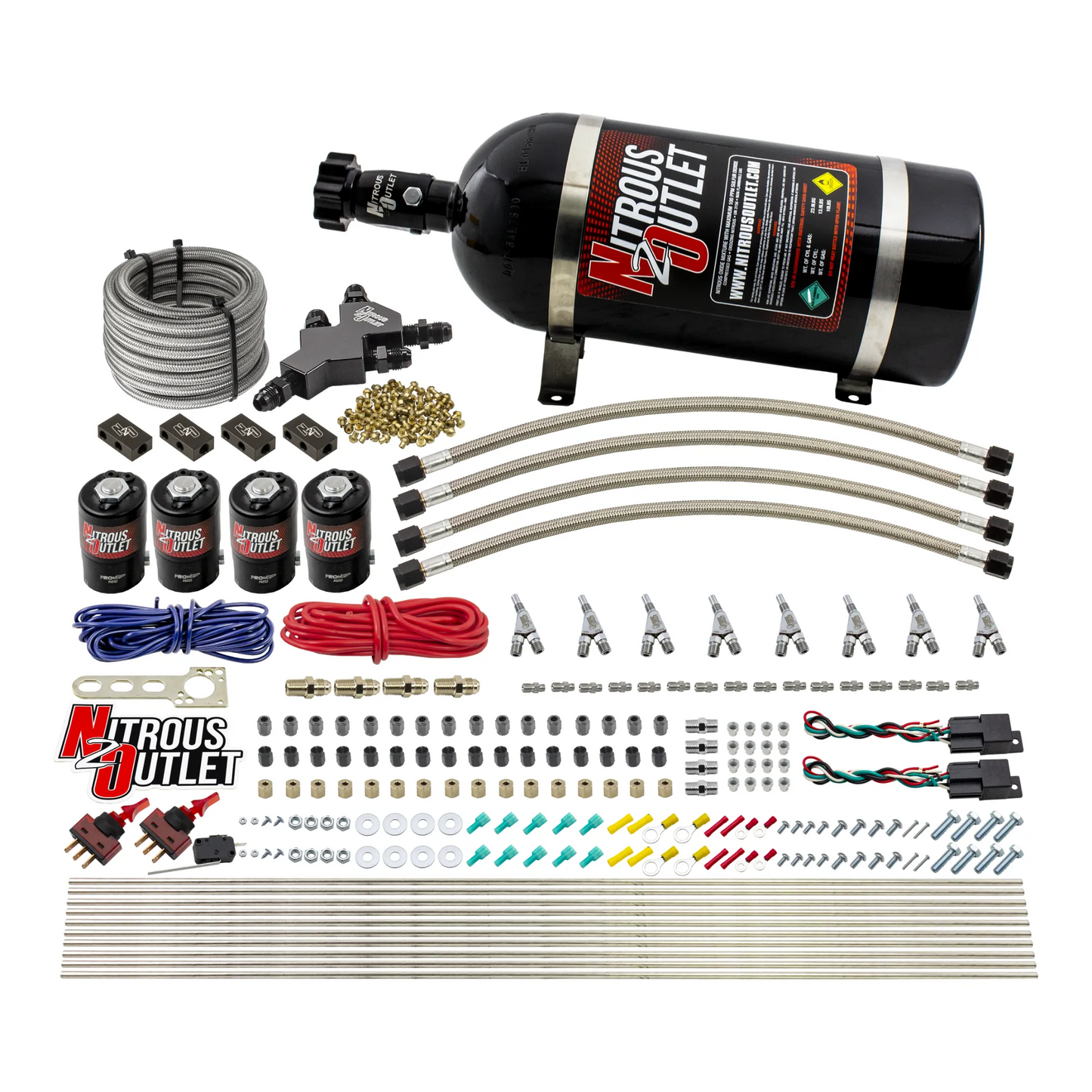 8 Cylinder Dual Stage Dry Direct Port System - .112 Nitrous