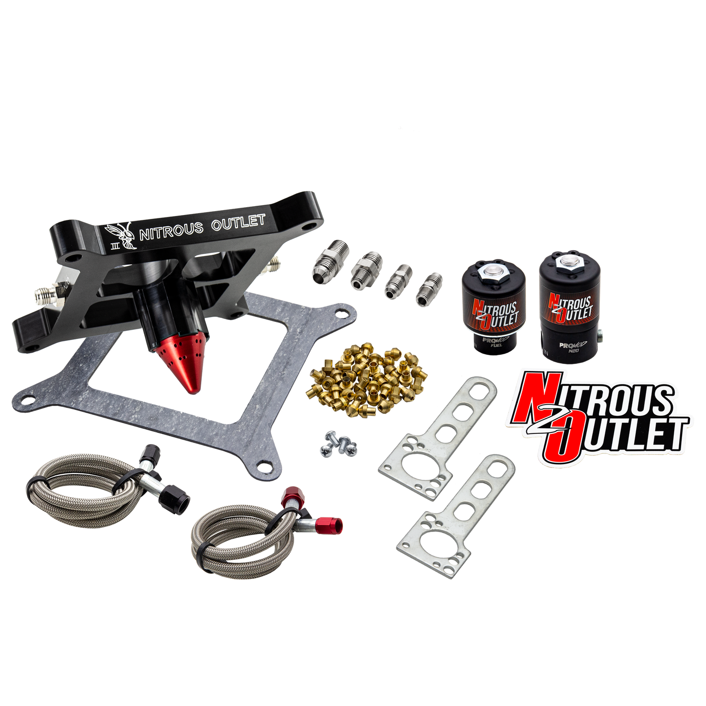 Stinger 3 Standard Wet 4150 Solenoids Forward Nitrous Plate Conversion