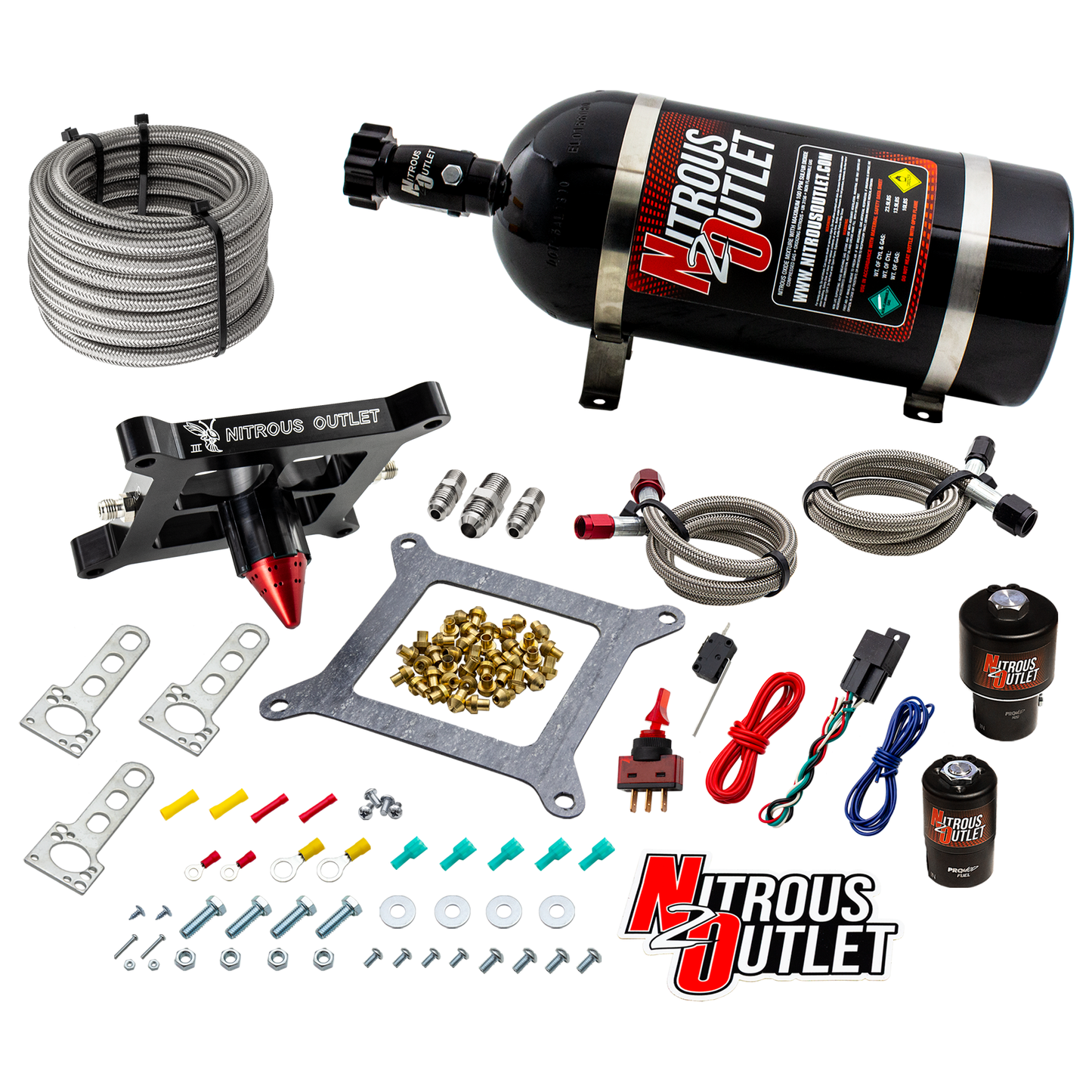 Stinger 3 Race Wet 4150 Nitrous Plate System