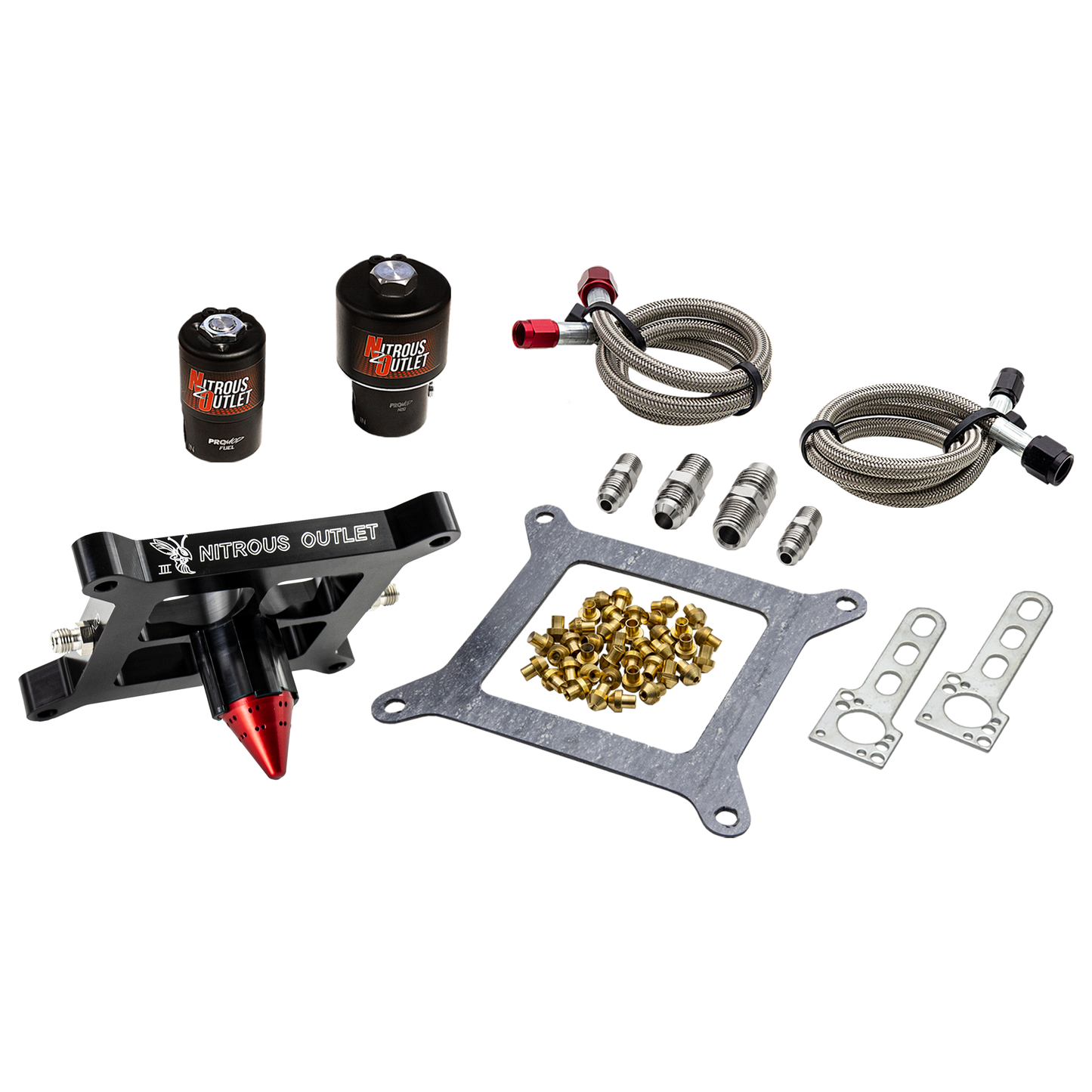 Stinger 3 Race Wet 4150 Solenoids Forward Nitrous Plate Conversion