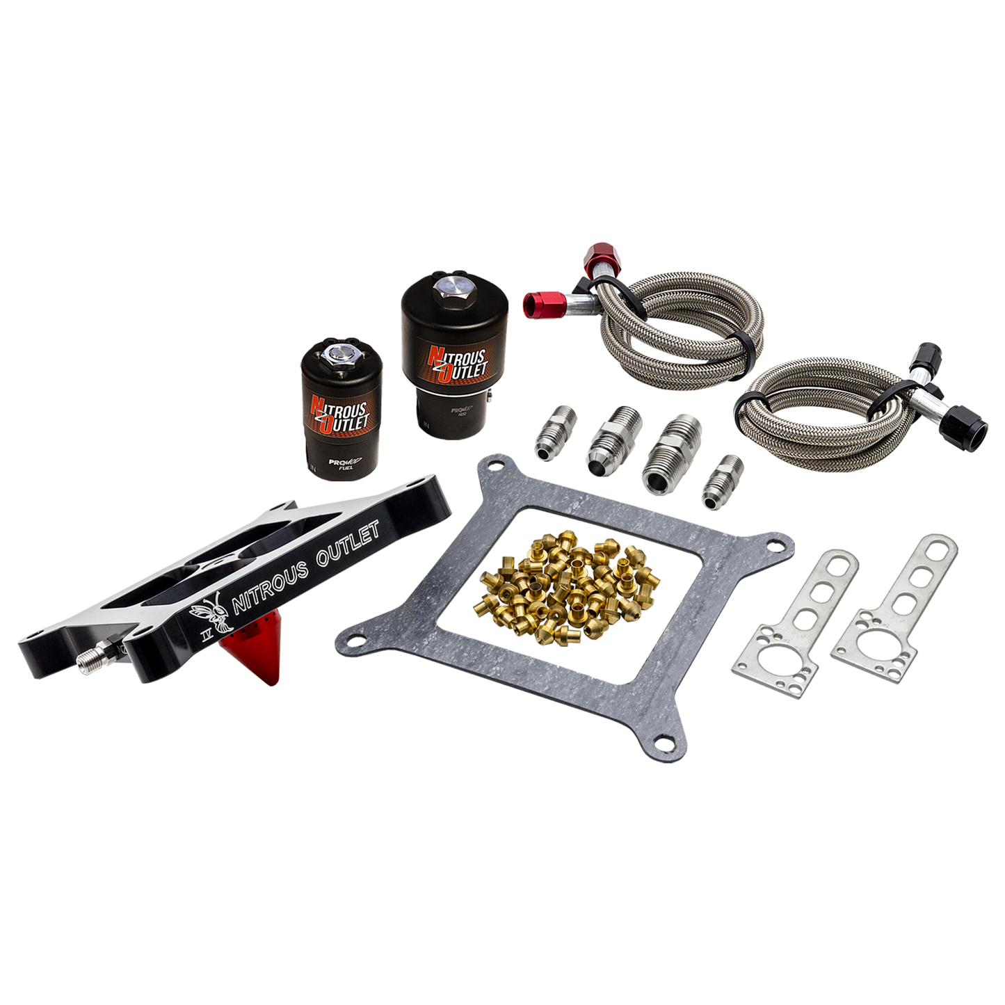 Stinger 4 Race Wet 4150 Solenoids Forward Nitrous Plate Conversion