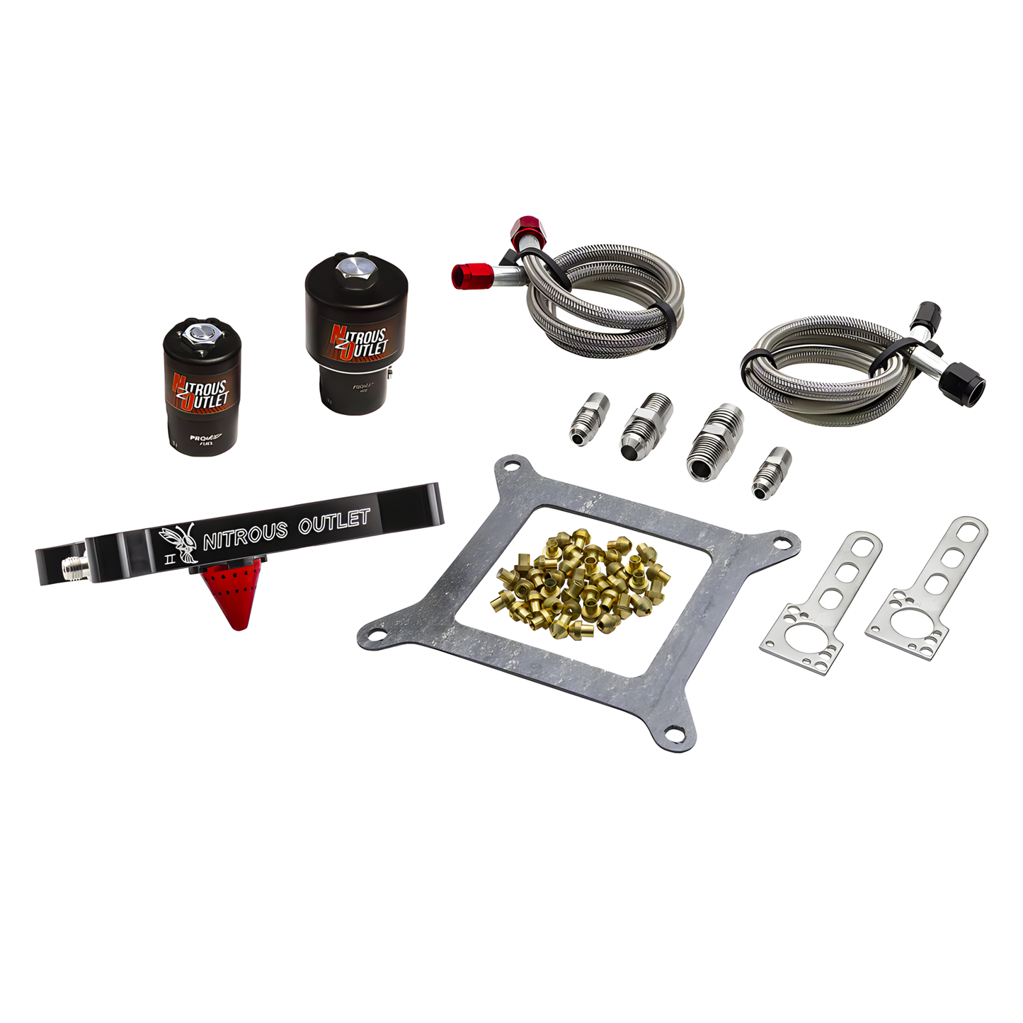 Stinger 2 Race Wet 4150 Solenoids Forward Nitrous Plate Conversion