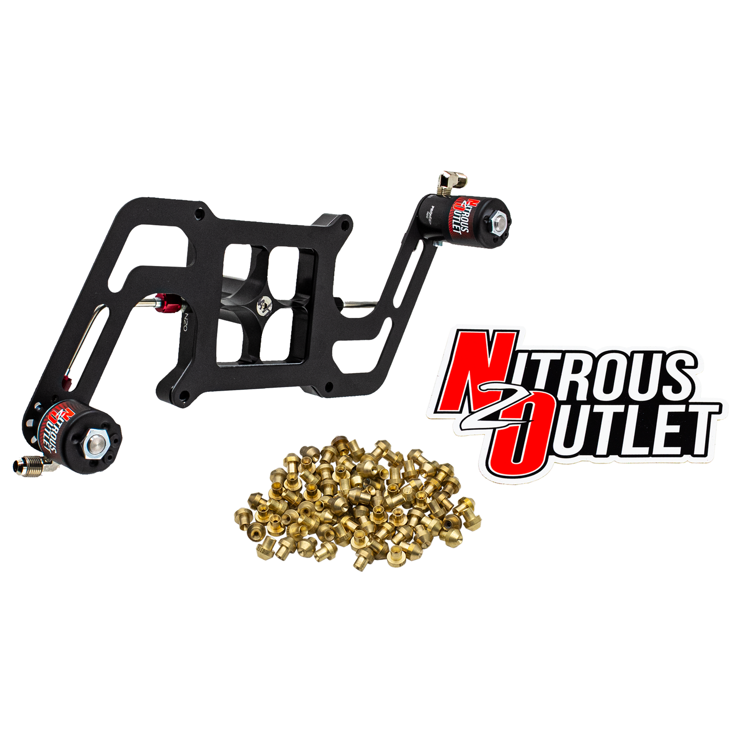 Stinger 3 Standard Wet 4150 Boomerang Solenoids Forward Nitrous Plate Conversion