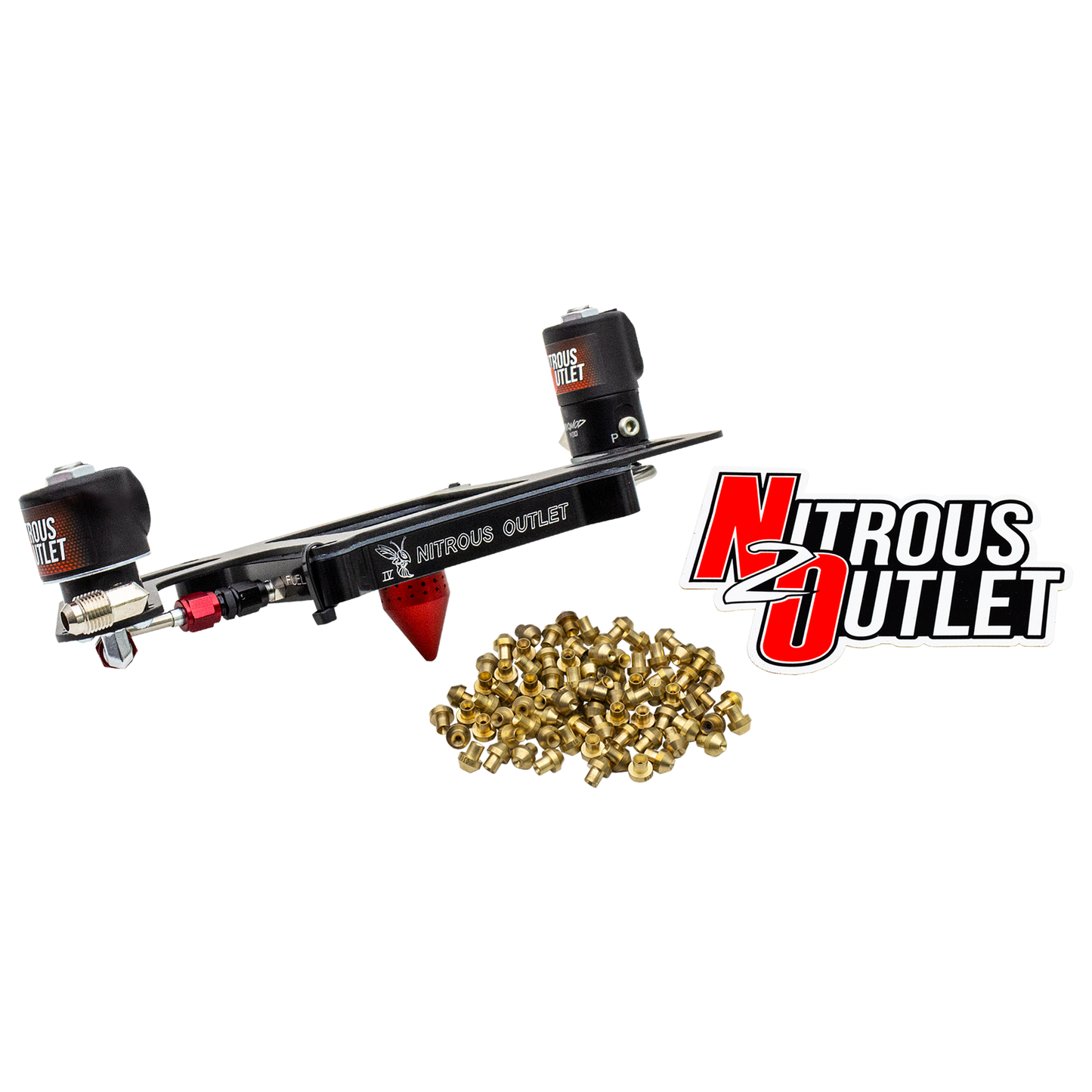 Stinger 4 Standard Wet 4150 Boomerang Solenoids Forward Nitrous Plate Conversion