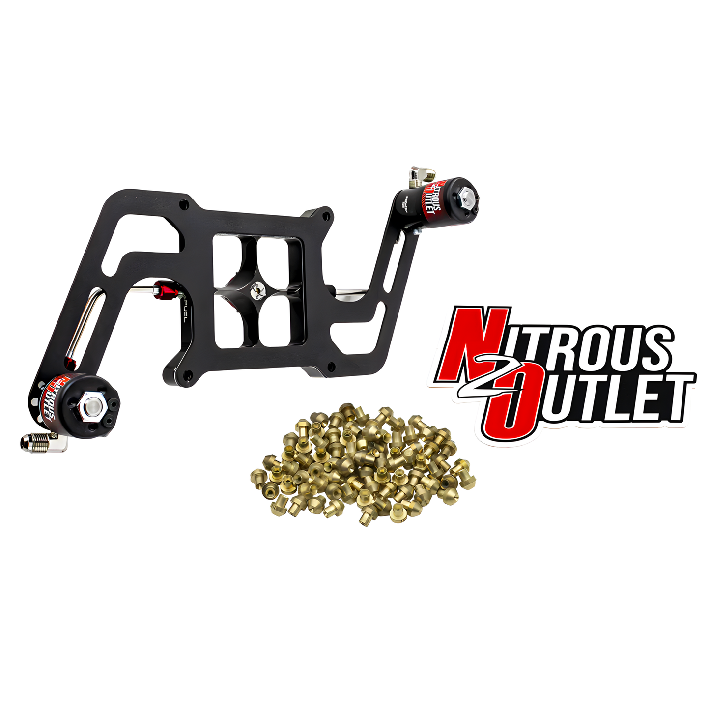 Stinger 2 Standard Wet 4150 Boomerang Solenoids Forward Nitrous Plate Conversion