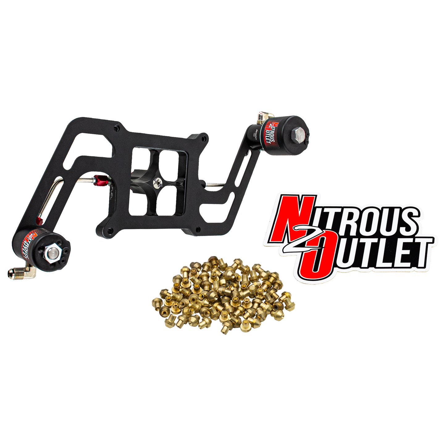Stinger 3 Race Wet 4150 Boomerang Solenoids Forward Nitrous Plate Conversion