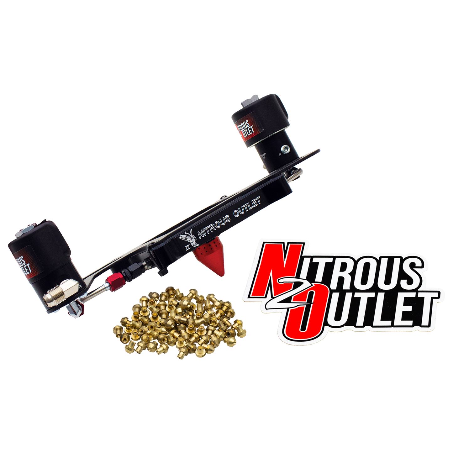 Stinger 4 Race Wet 4150 Boomerang Solenoids Forward Nitrous Plate Conversion