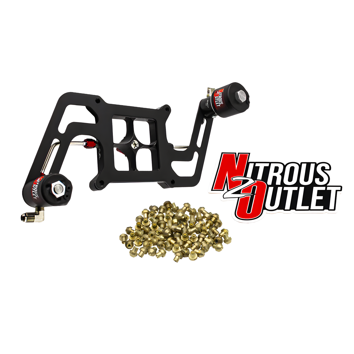 Stinger 2 Race Wet 4150 Boomerang Solenoids Forward Nitrous Plate Conversion