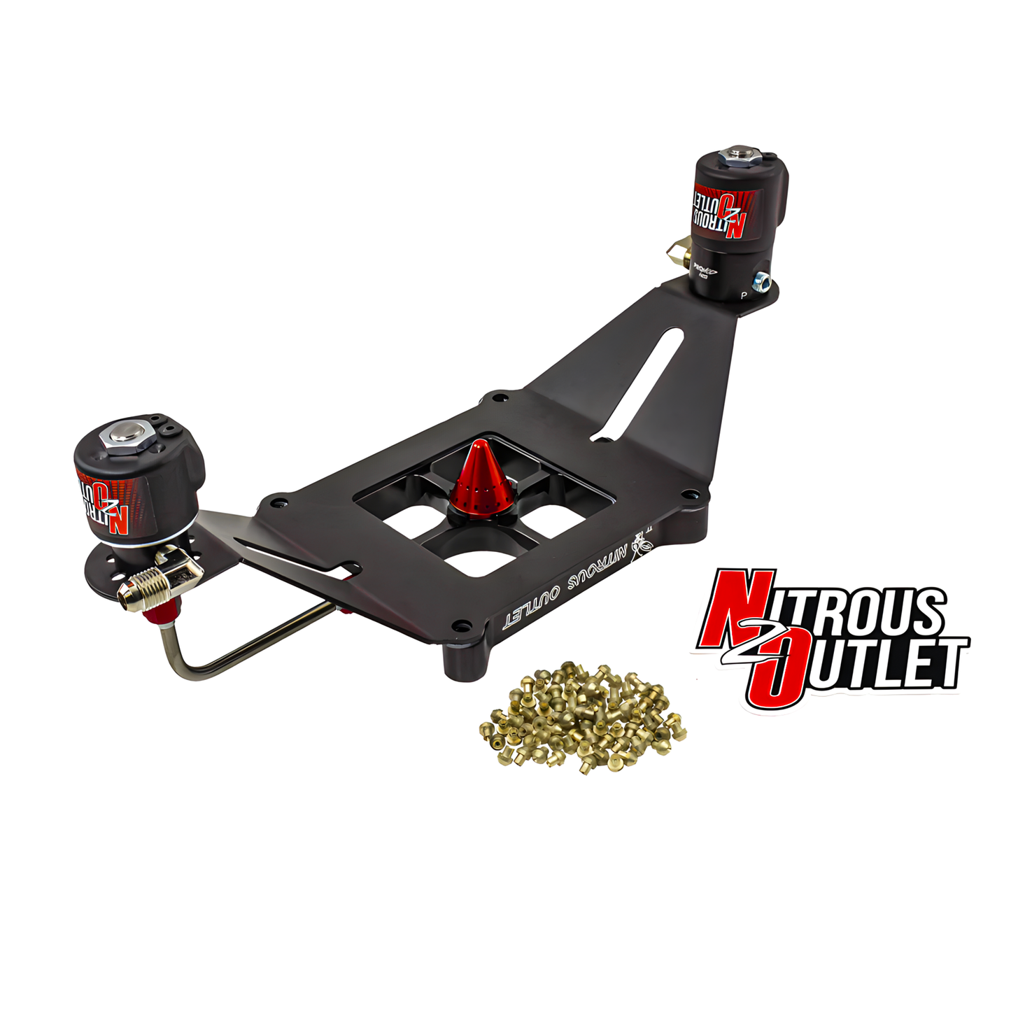Stinger 2 Race Wet 4150 Deep Break Solenoids Forward Nitrous Plate Conversion