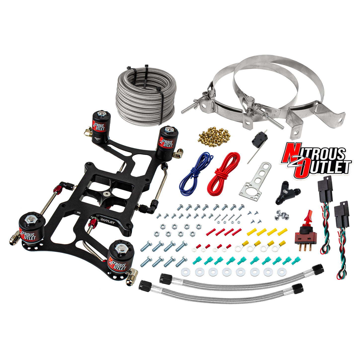 Hornet 2 Standard Wet 4150 Boomerang Nitrous Plate System
