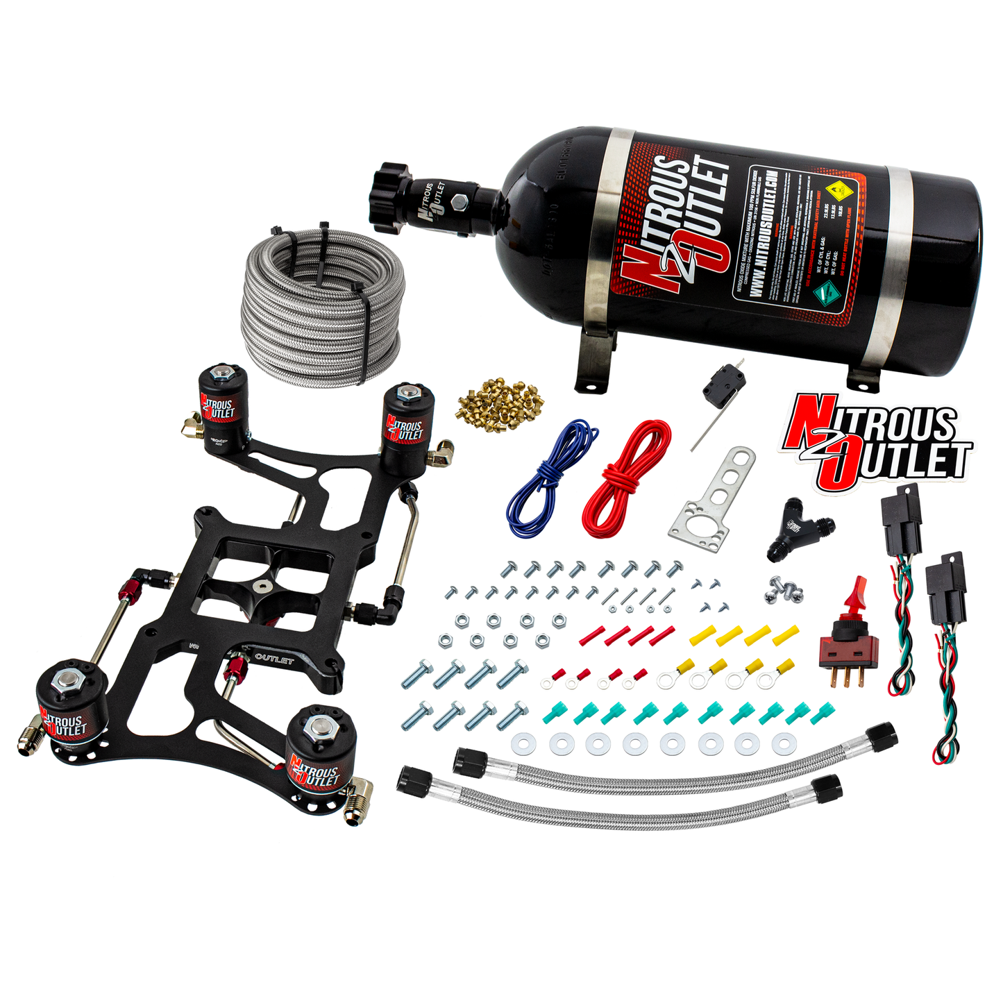 Hornet 2 Standard Wet 4150 Boomerang Nitrous Plate System