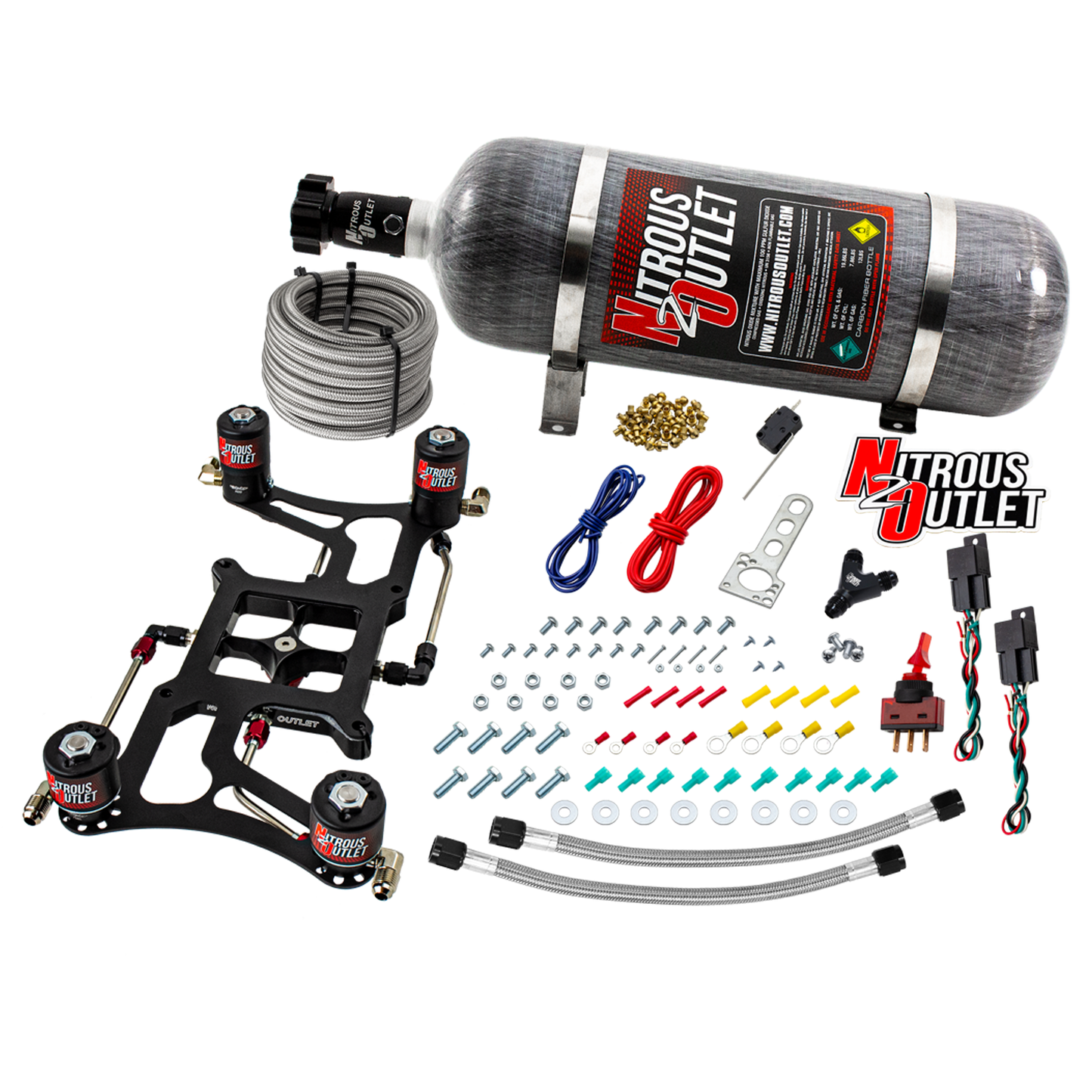 Hornet 2 Standard Wet 4150 Boomerang Nitrous Plate System