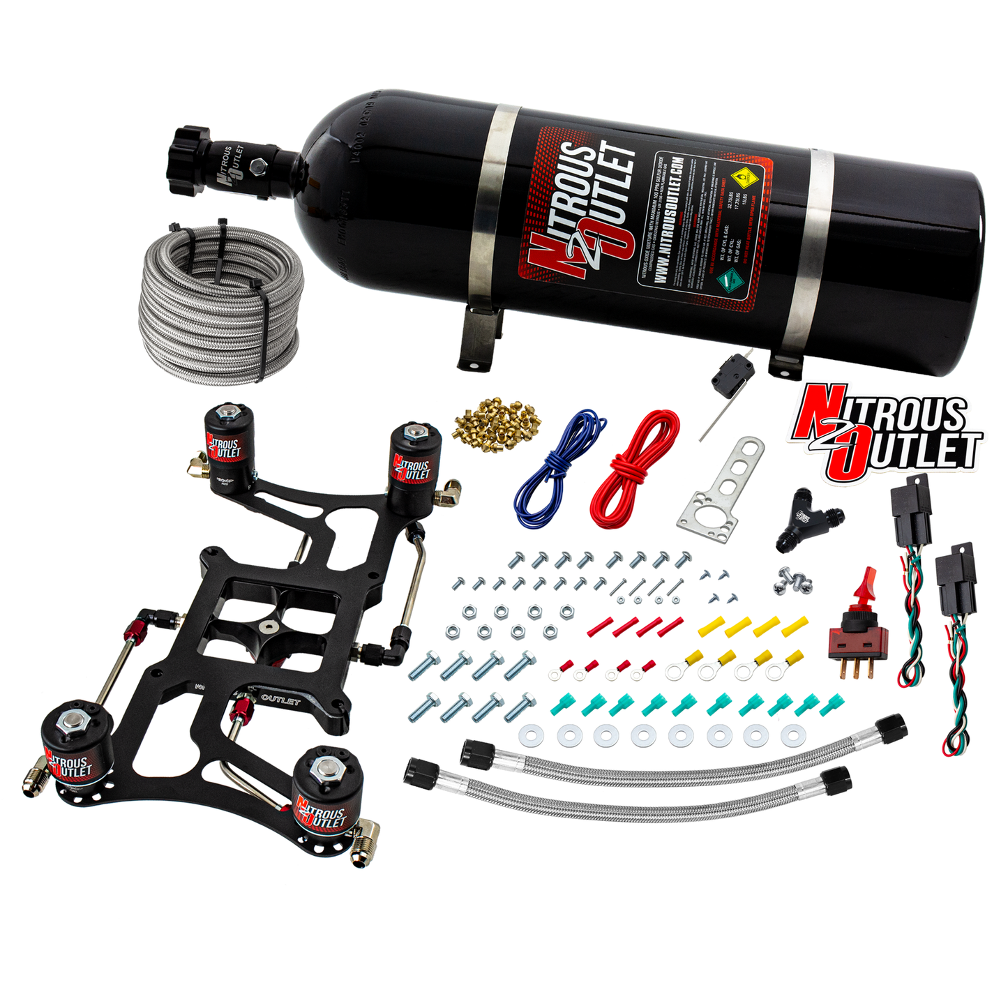 Hornet 2 Standard Wet 4150 Boomerang Nitrous Plate System