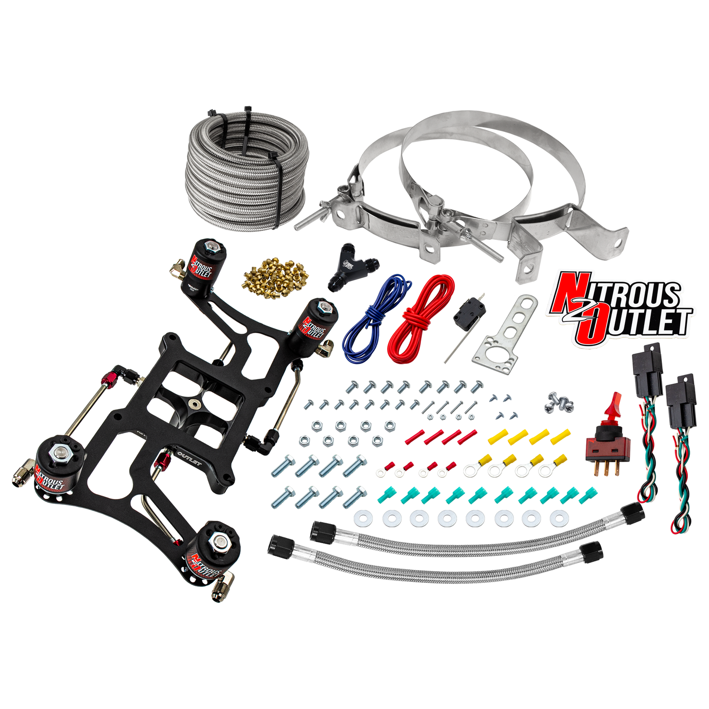 Hornet 3 Standard Wet 4150 Boomerang Nitrous Plate System