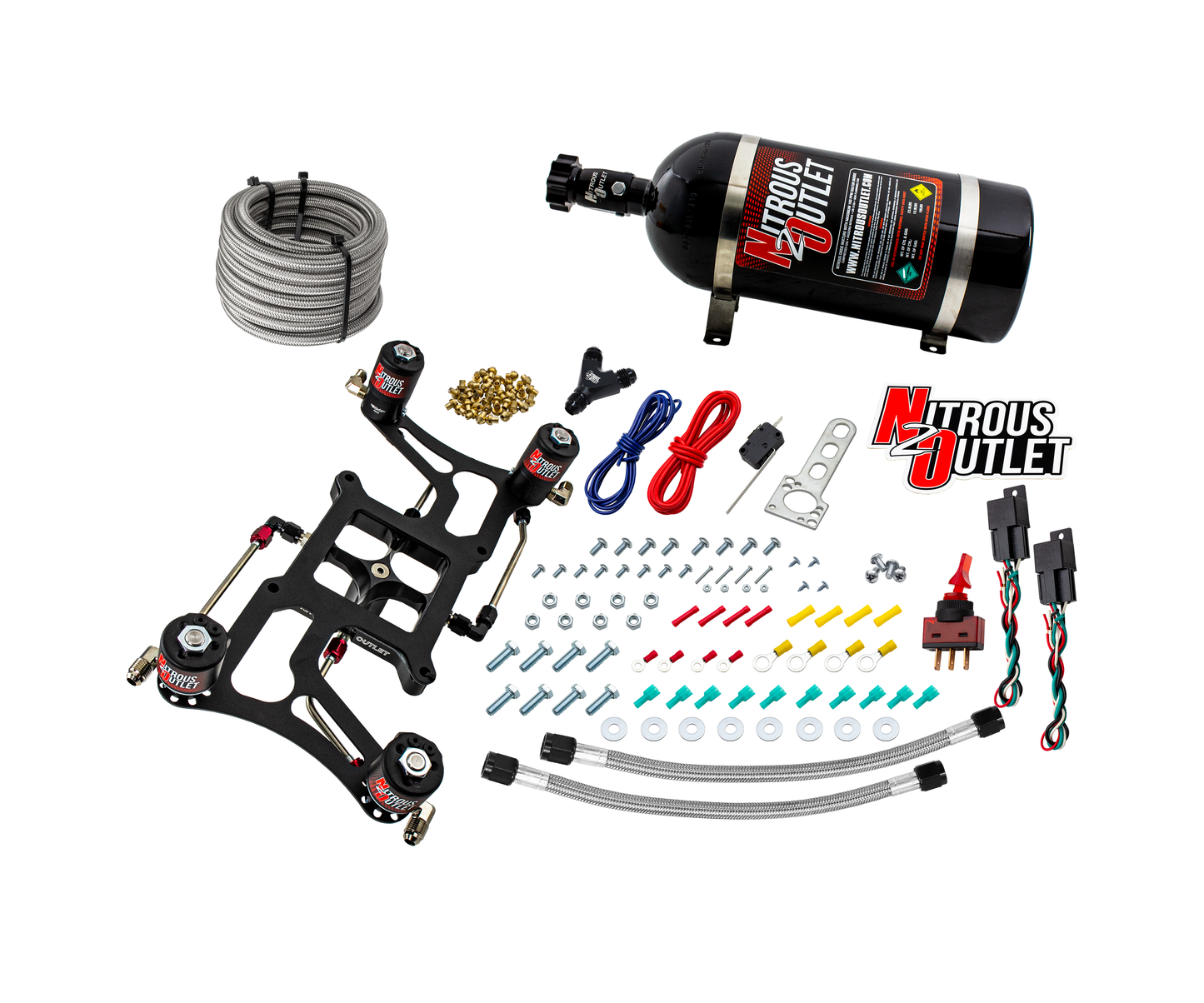Hornet 3 Standard Wet 4150 Boomerang Nitrous Plate System