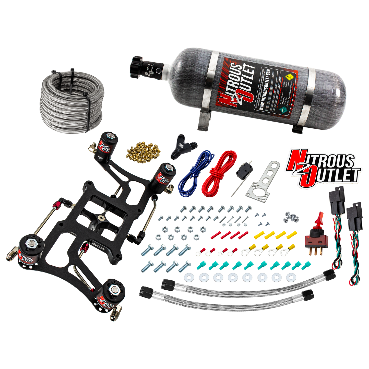 Hornet 3 Standard Wet 4150 Boomerang Nitrous Plate System