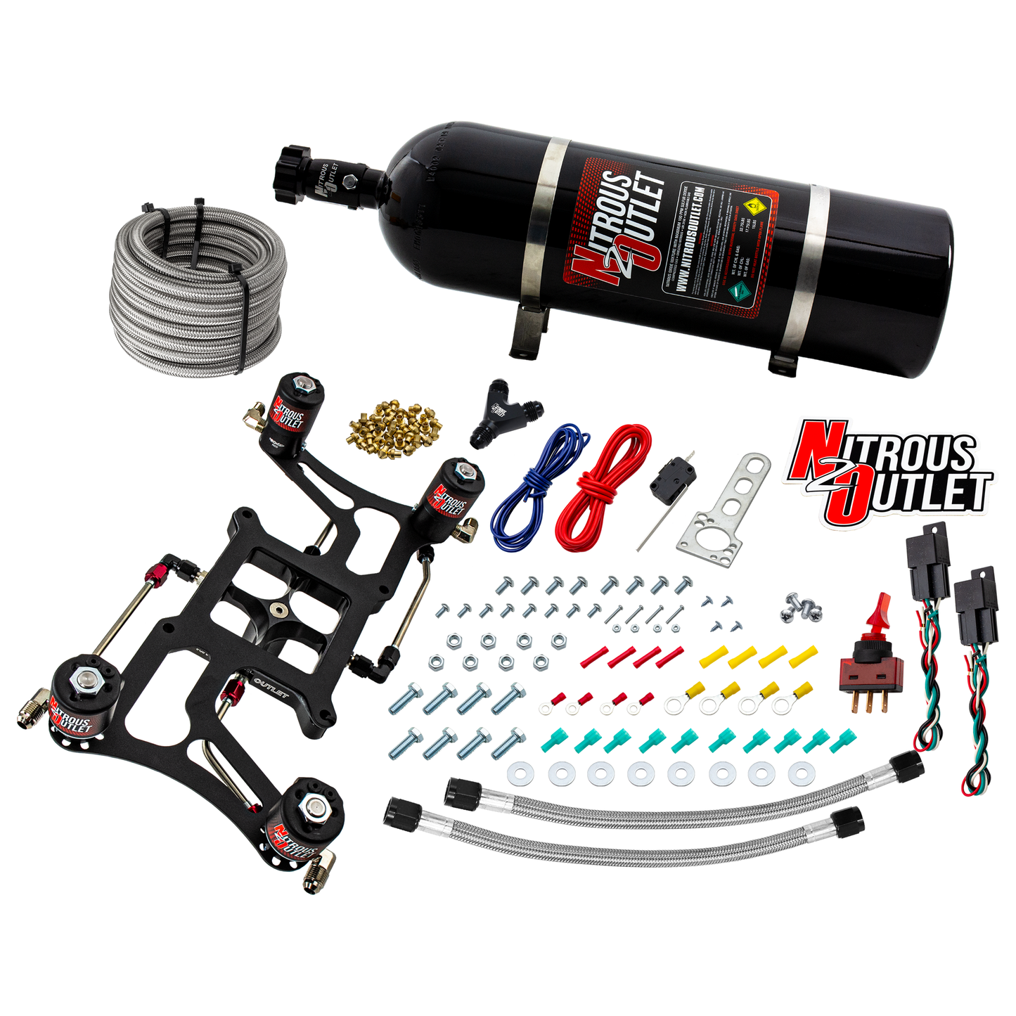 Hornet 3 Standard Wet 4150 Boomerang Nitrous Plate System