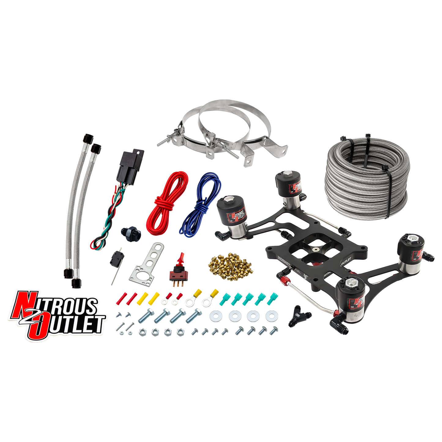 Hornet 3 Race Wet 4150 Boomerang Nitrous Plate System