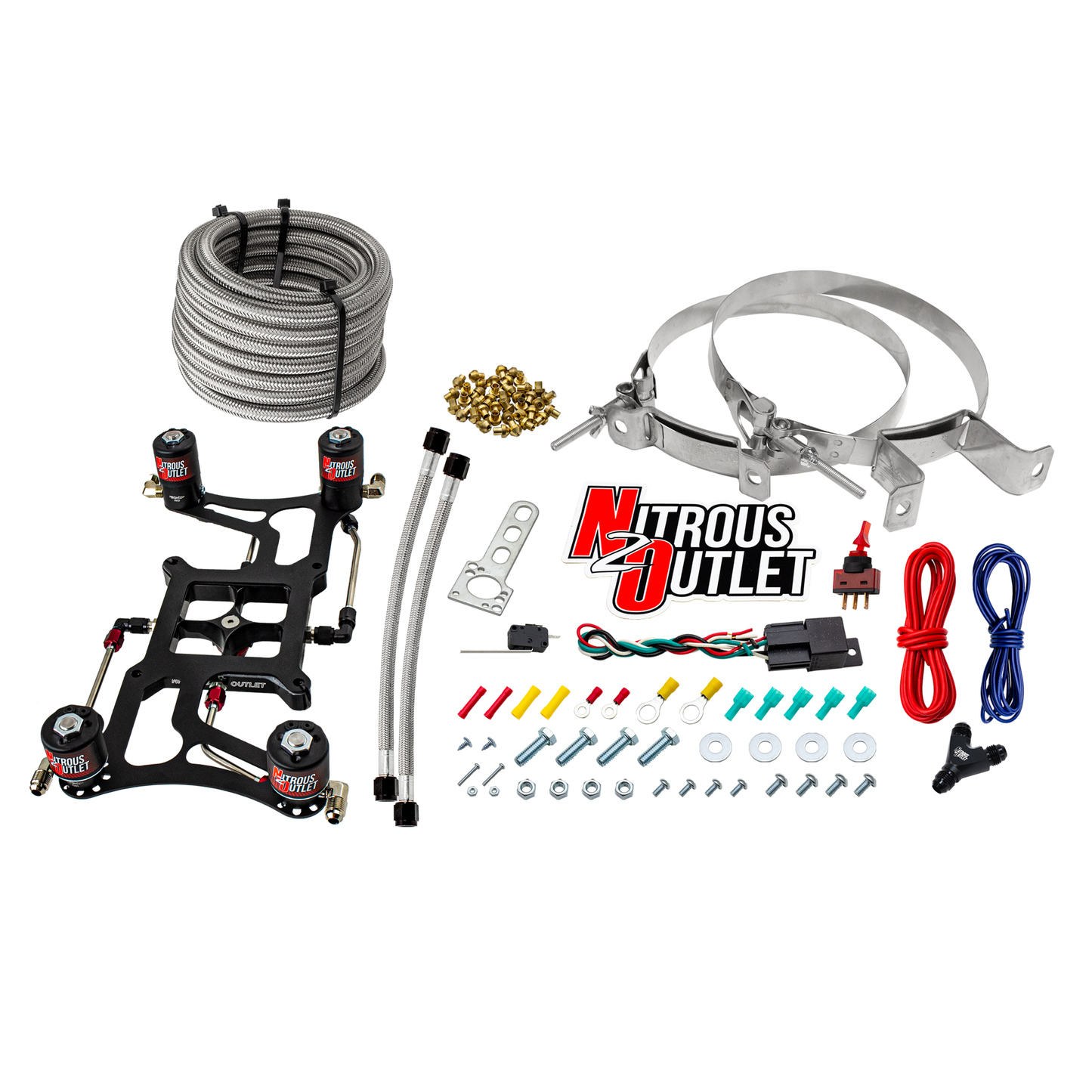 Hornet 2 Race Wet 4150 Boomerang Nitrous Plate System