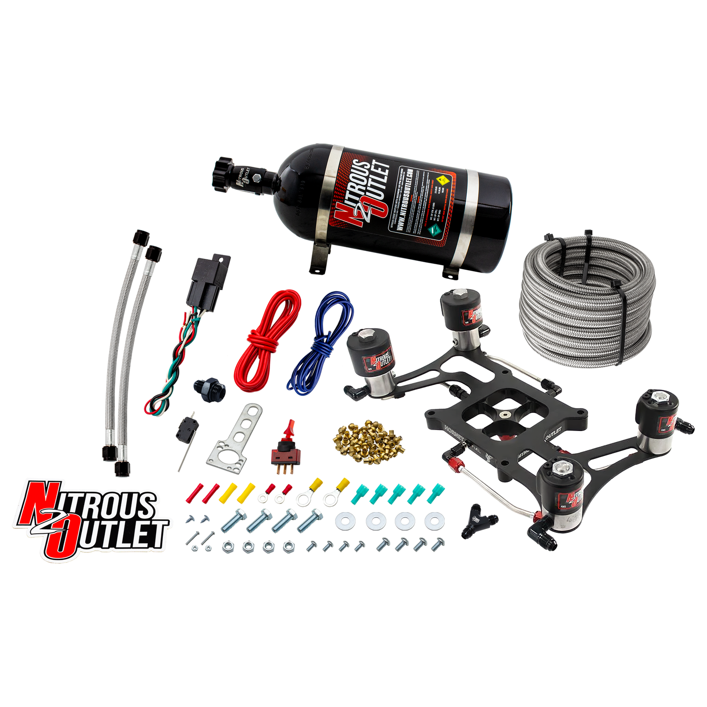 Hornet 3 Race Wet 4150 Boomerang Nitrous Plate System