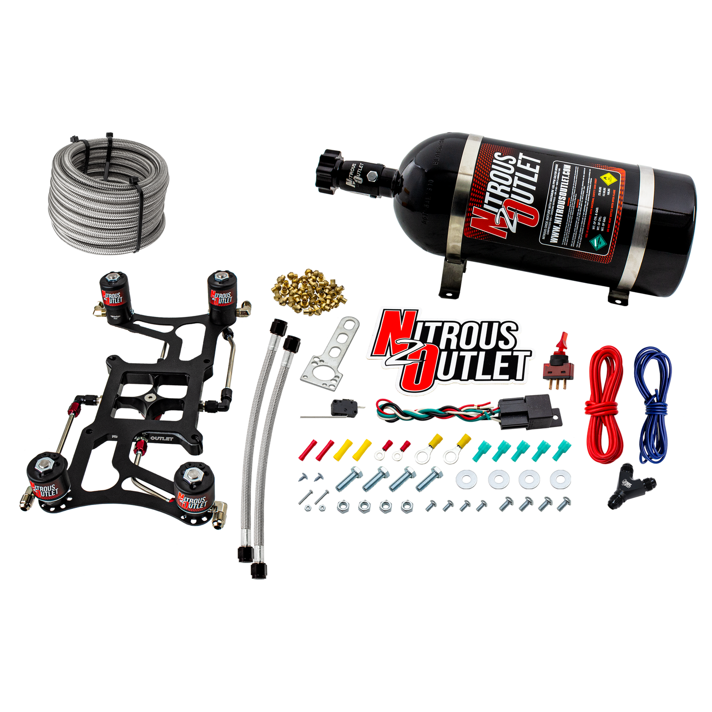Hornet 2 Race Wet 4150 Boomerang Nitrous Plate System