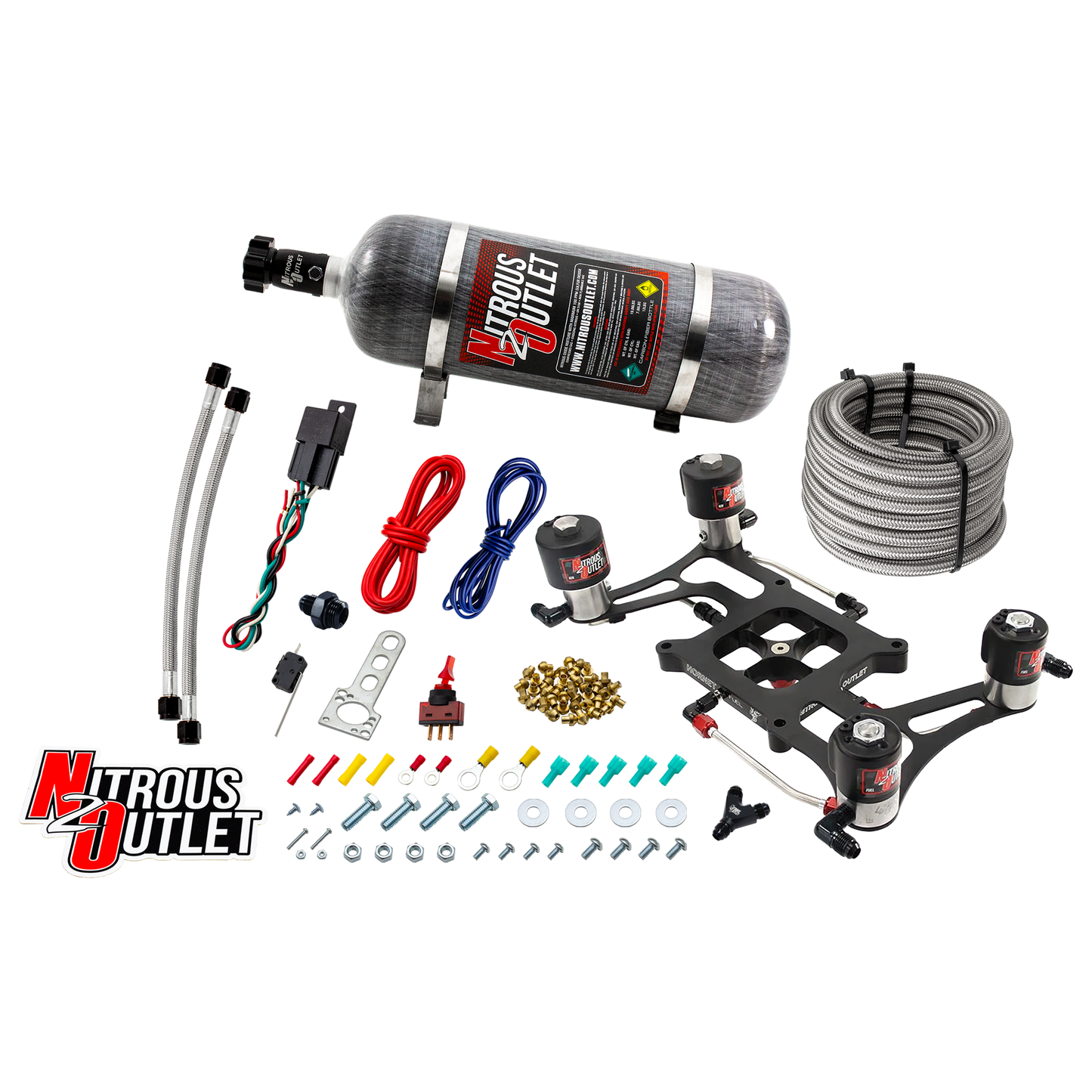 Hornet 3 Race Wet 4150 Boomerang Nitrous Plate System