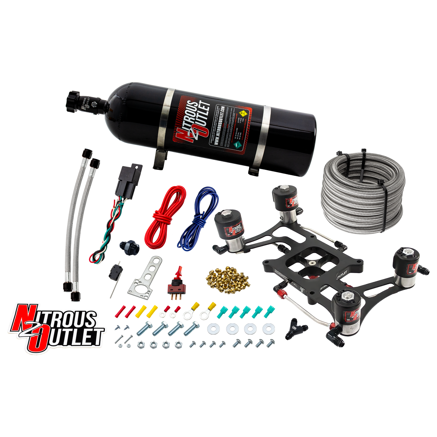 Hornet 3 Race Wet 4150 Boomerang Nitrous Plate System