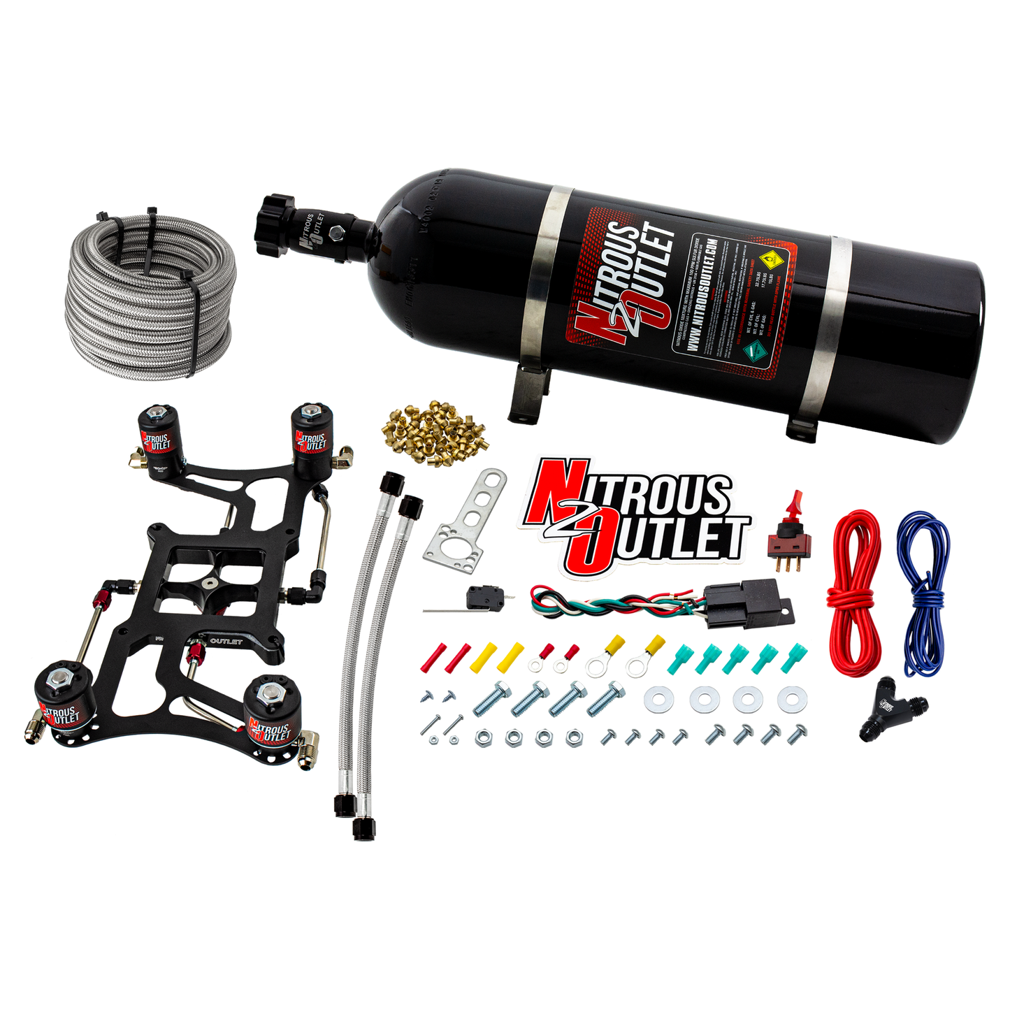 Hornet 2 Race Wet 4150 Boomerang Nitrous Plate System