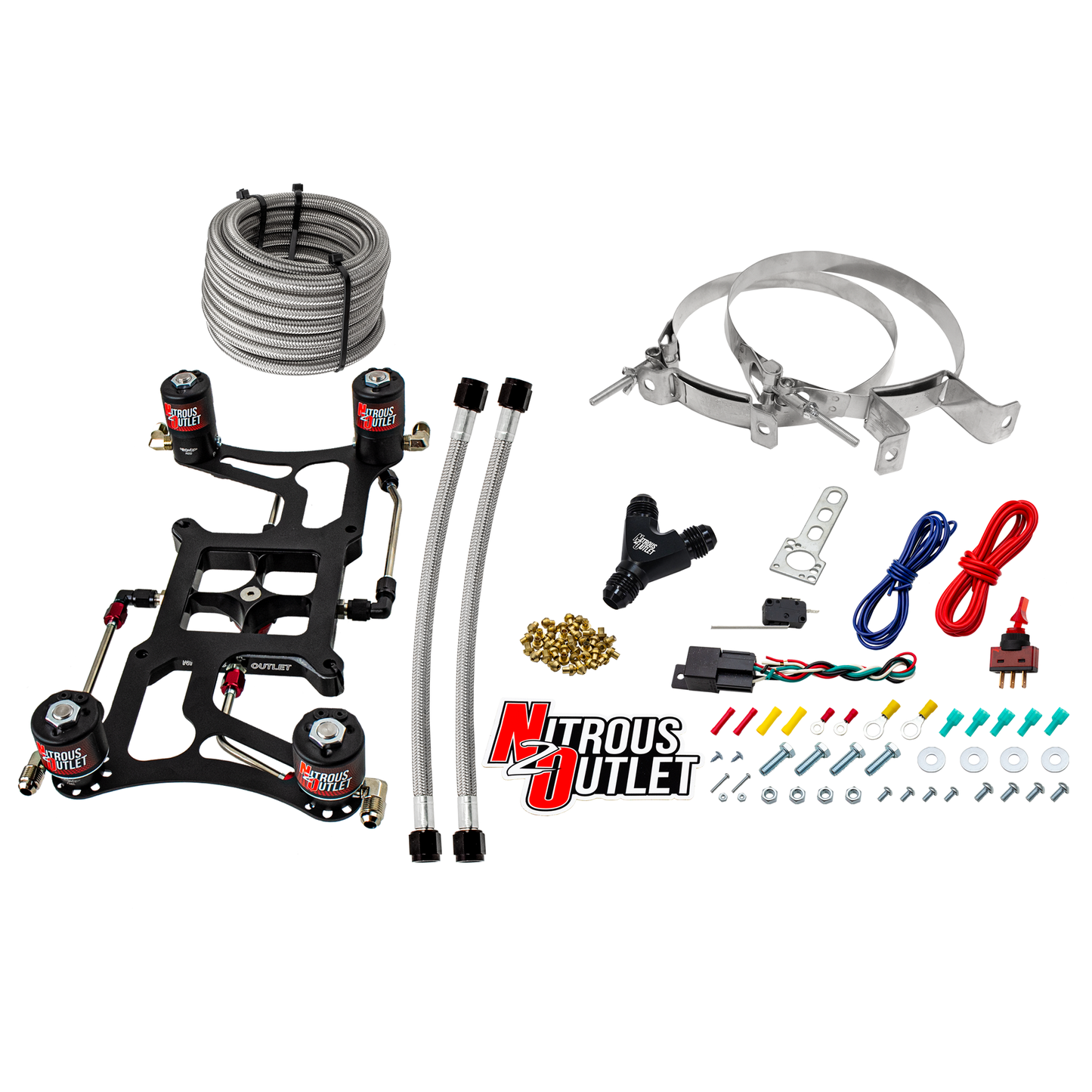 Hornet 2 Standard Wet 4500 Boomerang Nitrous Plate System