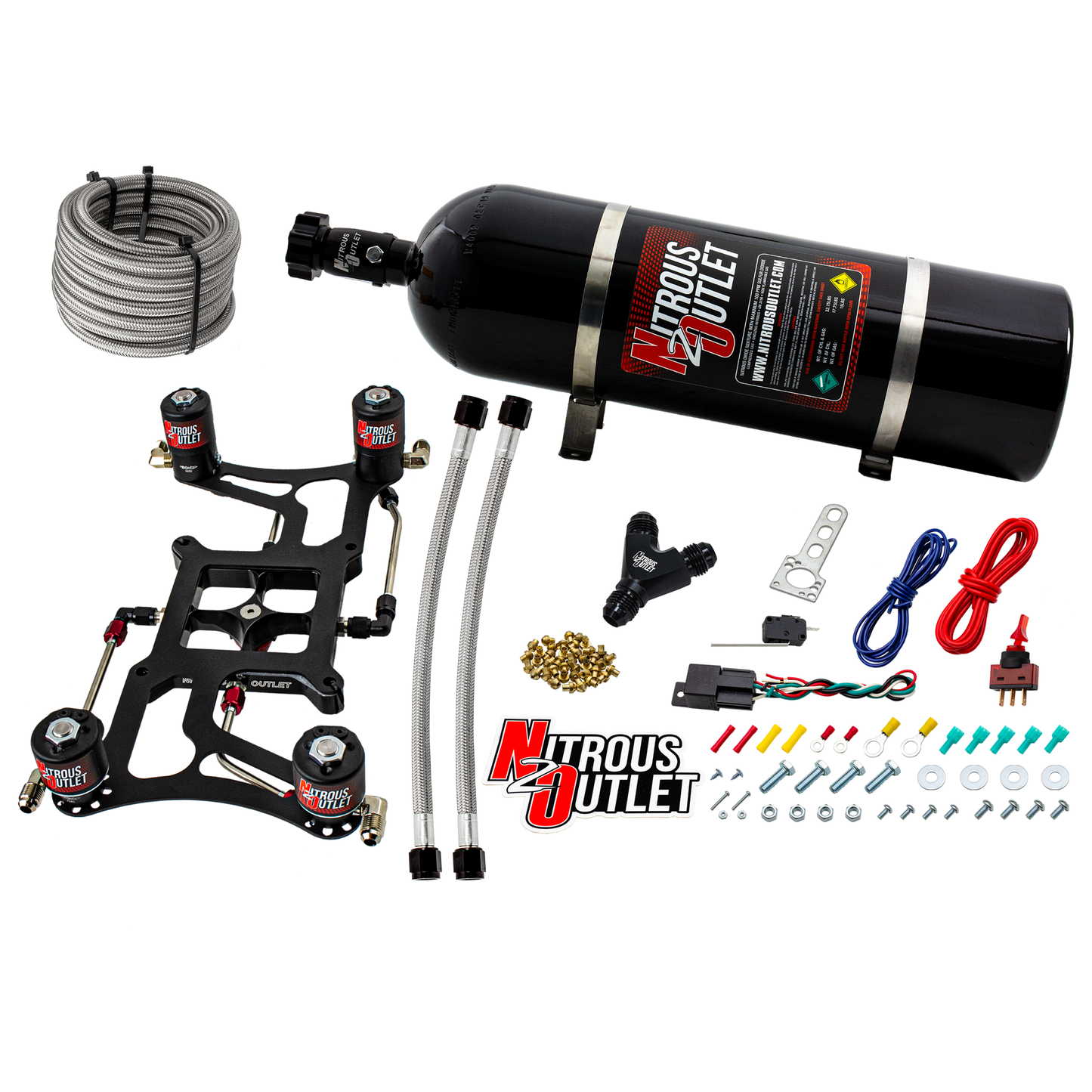 Hornet 2 Standard Wet 4500 Boomerang Nitrous Plate System