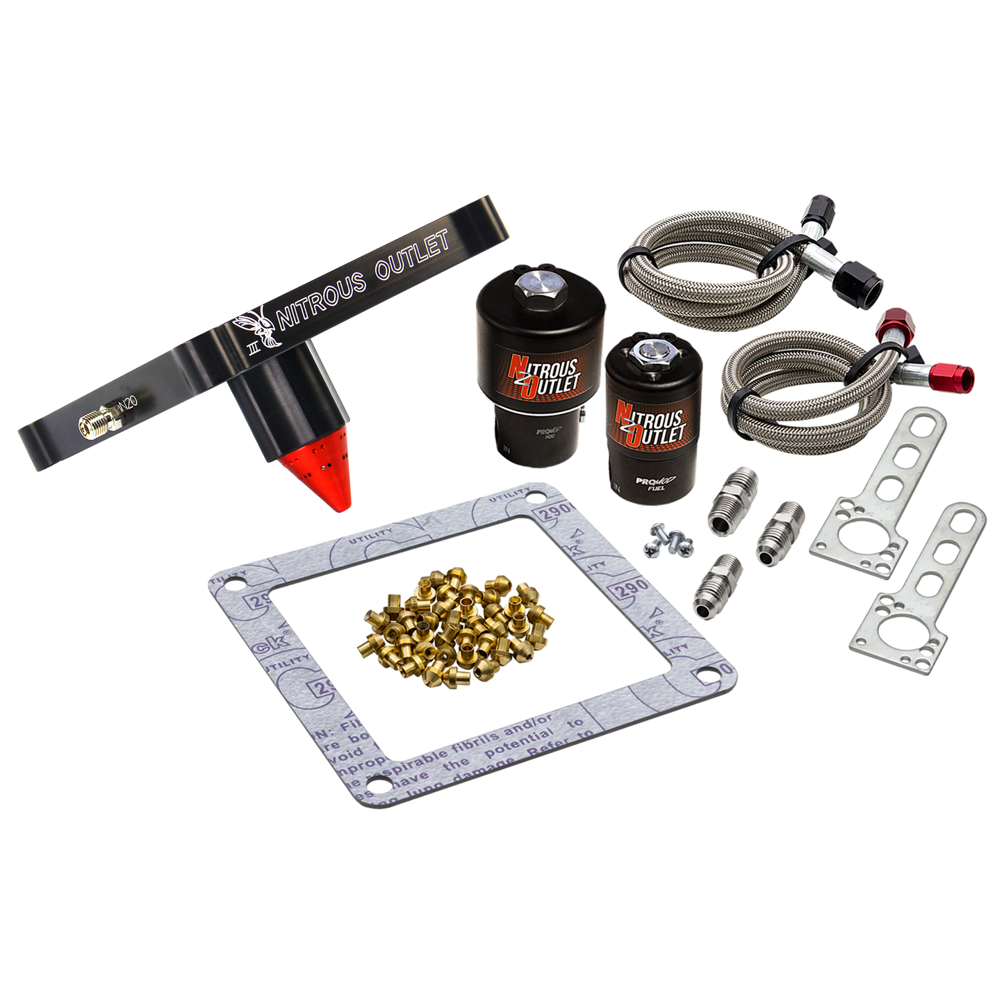 Stinger 3 Race Wet 4500 Solenoids Forward Nitrous Plate Conversion