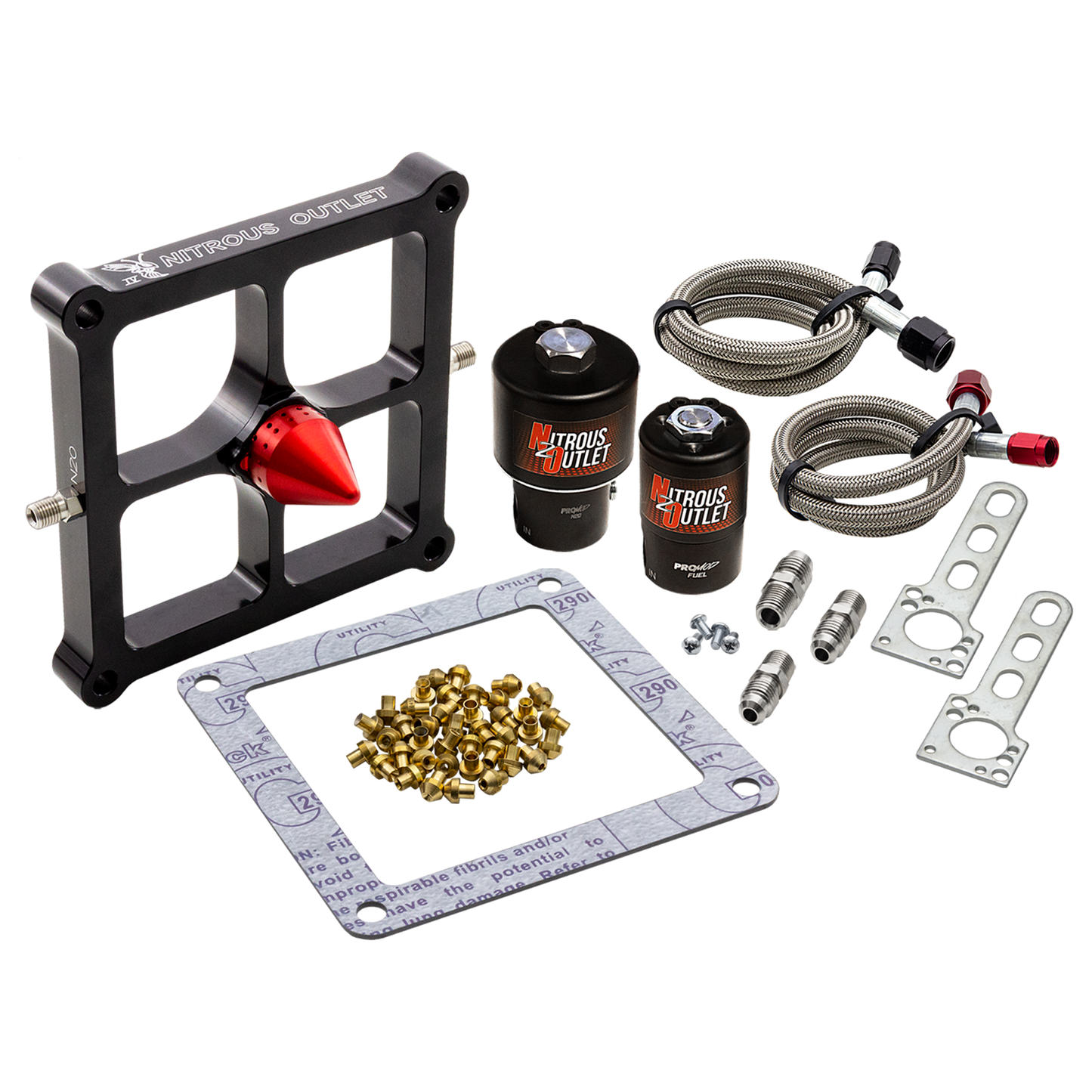 Stinger 4 Race Wet 4500 Solenoids Forward Nitrous Plate Conversion