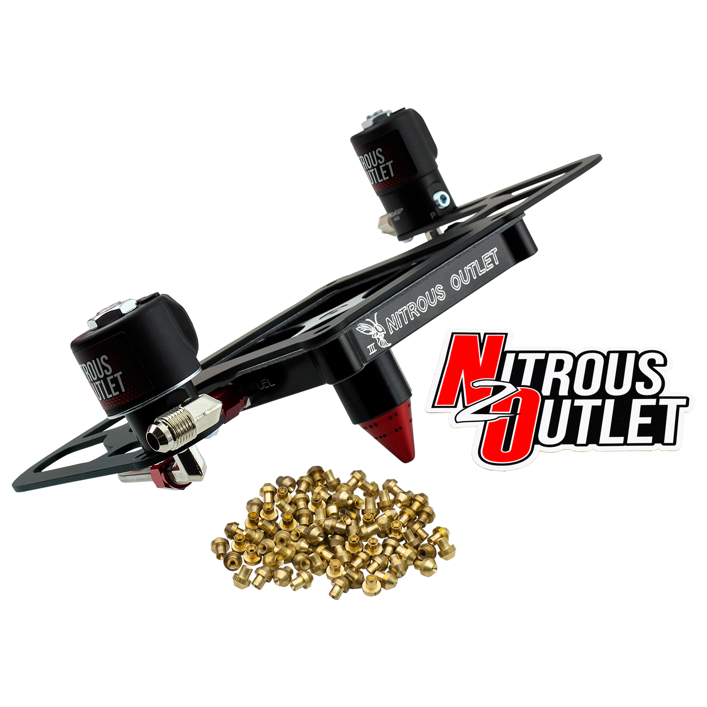 Stinger 3 Standard Wet 4500 Boomerang Solenoids Forward Nitrous Plate Conversion