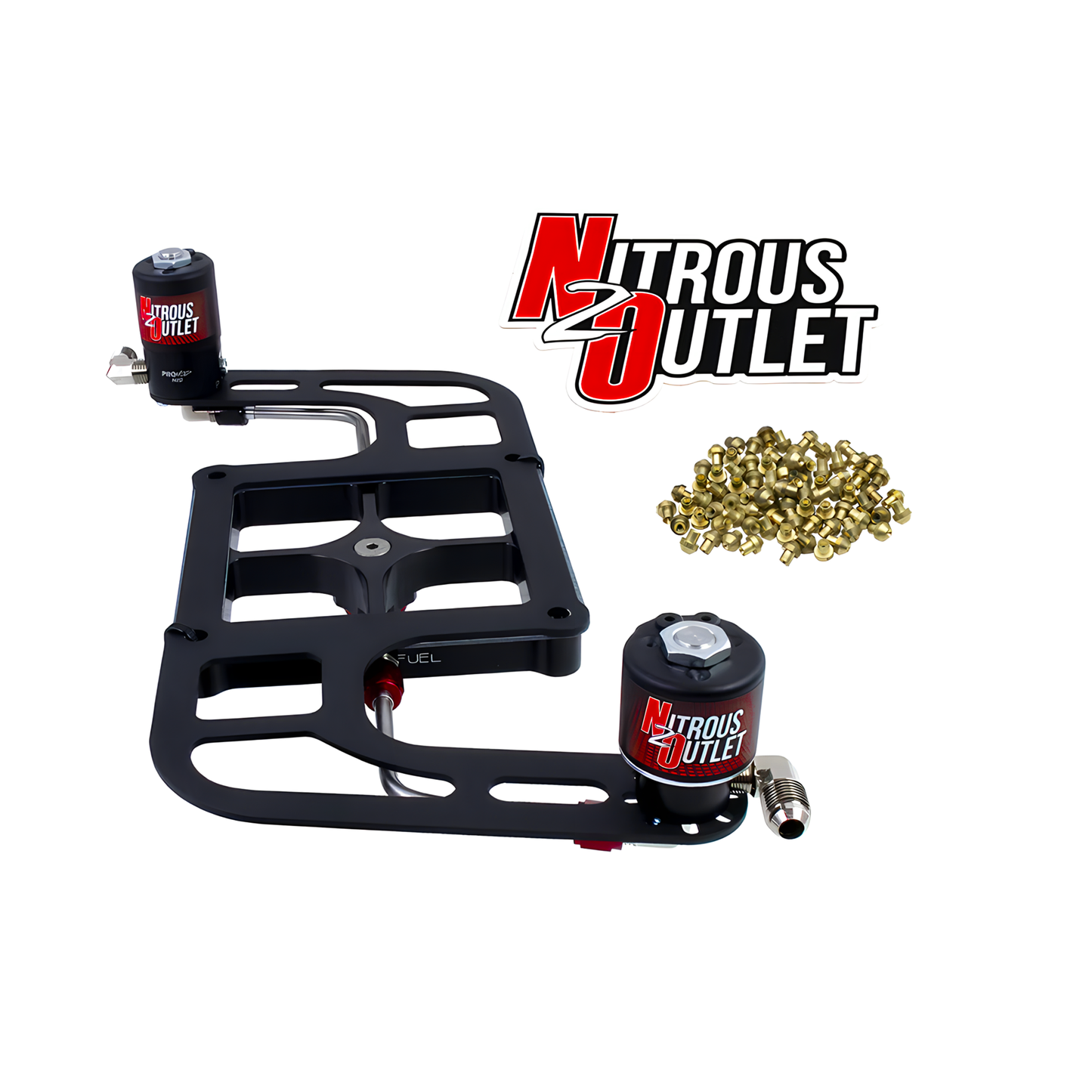 Stinger 2 Standard Wet 4500 Boomerang Solenoids Forward Nitrous Plate Conversion