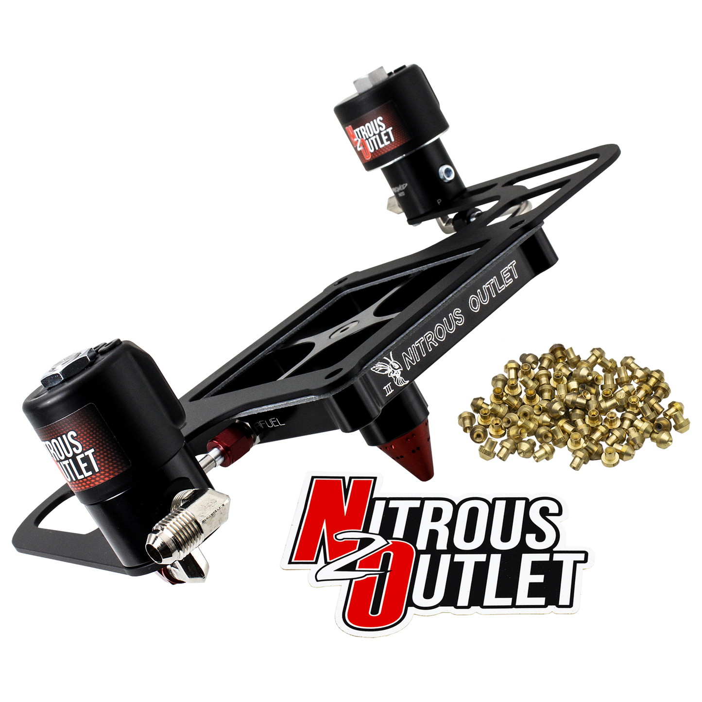 Stinger 3 Race Wet 4500 Boomerang Solenoids Forward Nitrous Plate Conversion