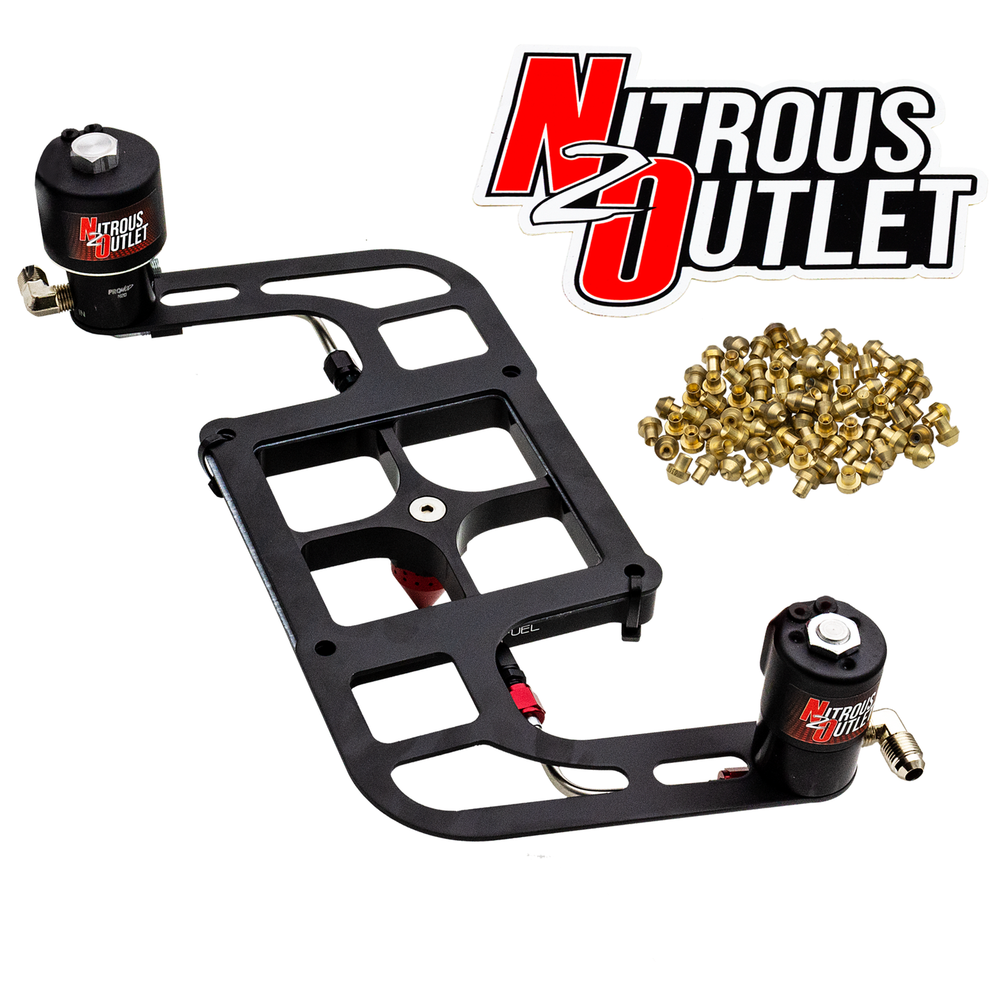 Stinger 4 Race Wet 4500 Boomerang Solenoids Forward Nitrous Plate Conversion
