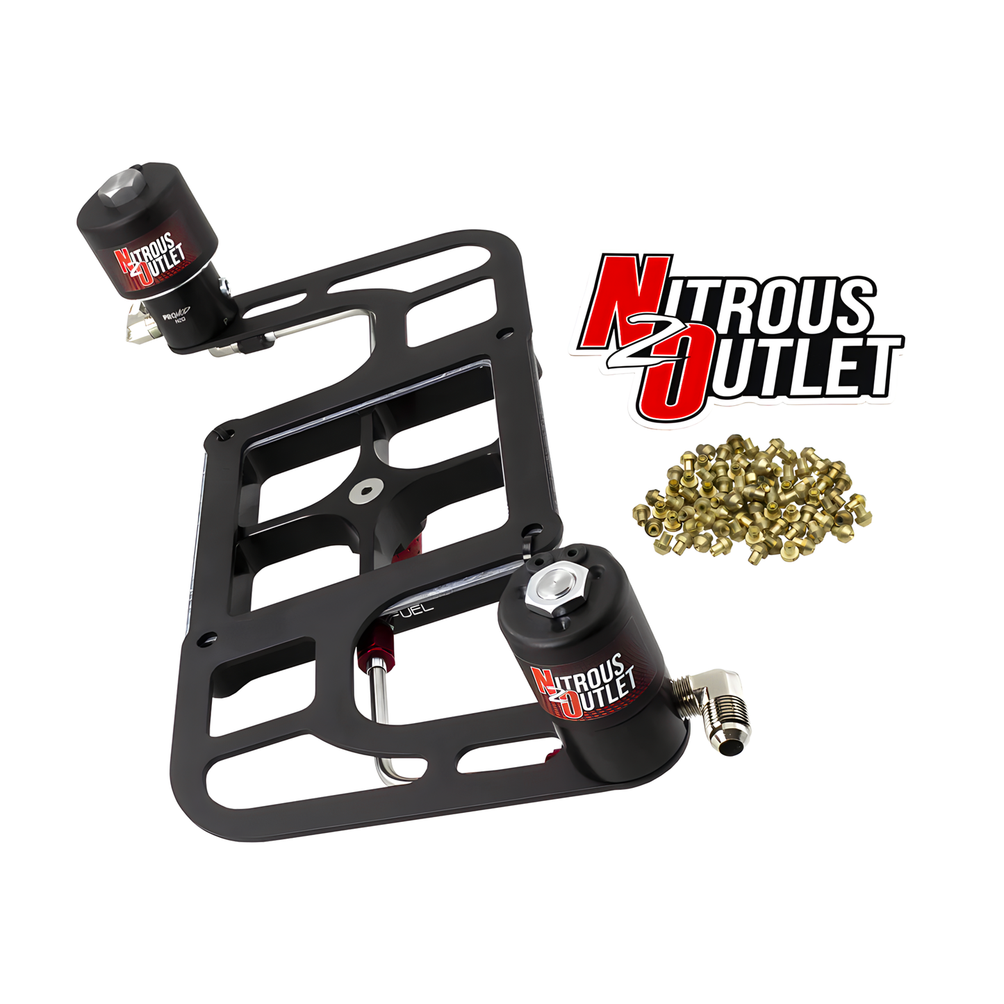 Stinger 2 Race Wet 4500 Boomerang Solenoids Forward Nitrous Plate Conversion