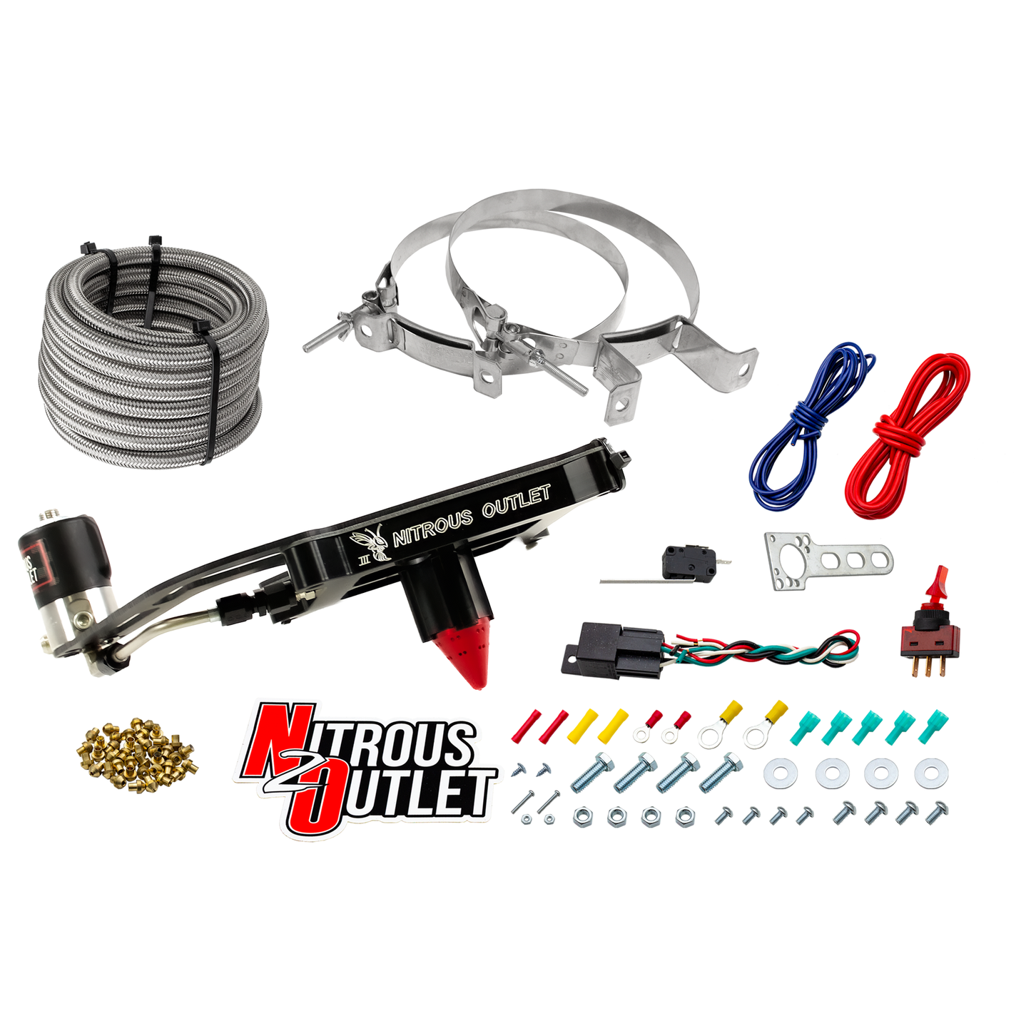 4150 Stinger 3 Dry Plate System With Offset Solenoid Bracket(50-400HP)