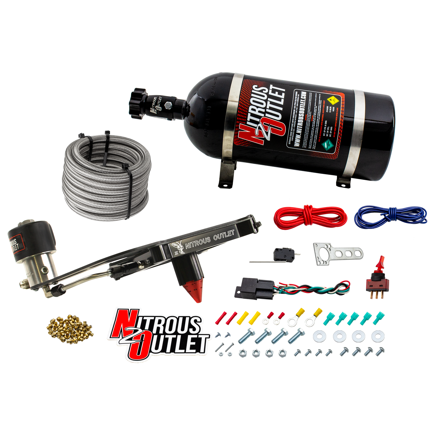 4150 Stinger 3 Dry Race Plate System With Offset Solenoid Bracket(50-600HP)