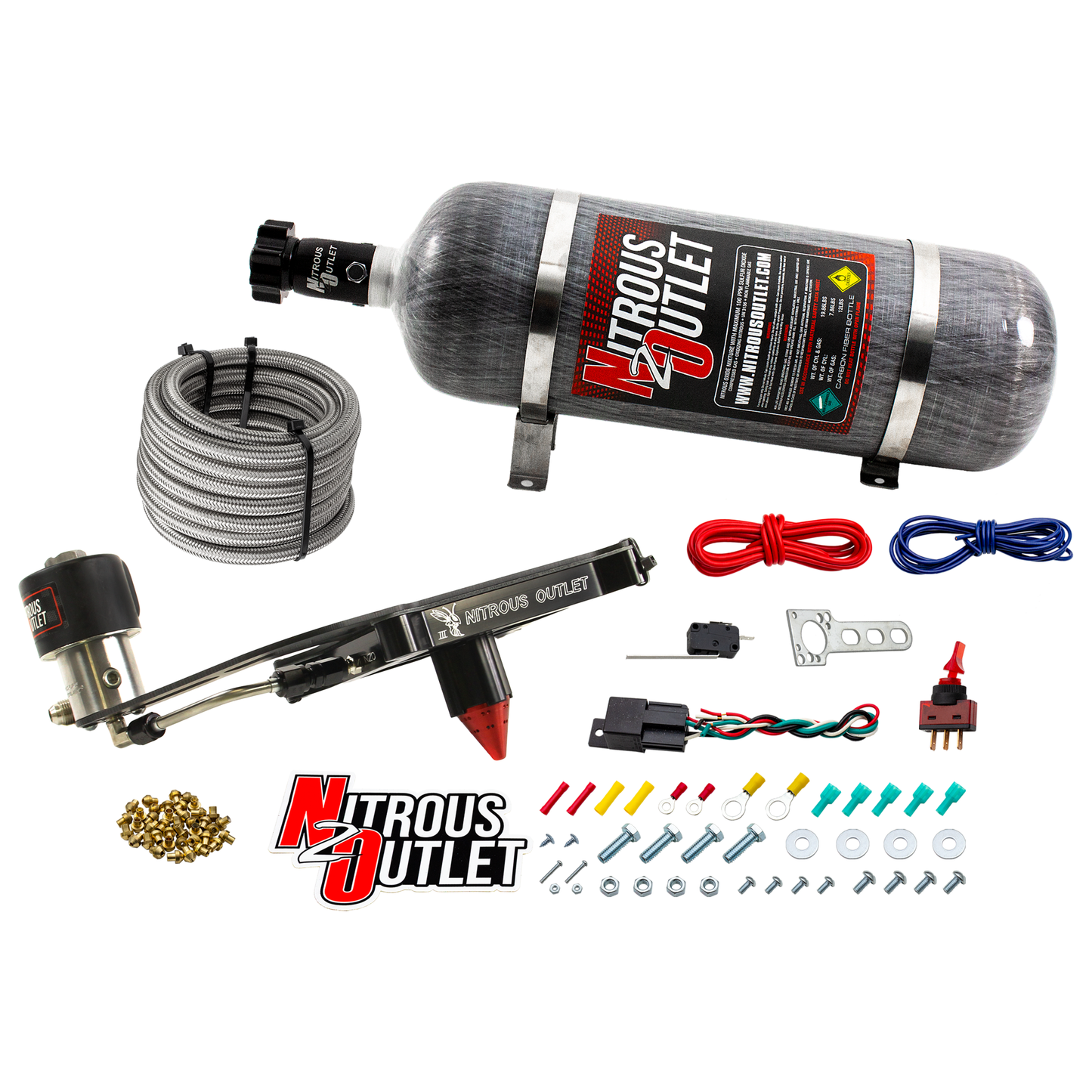 4150 Stinger 3 Dry Race Plate System With Offset Solenoid Bracket(50-600HP)