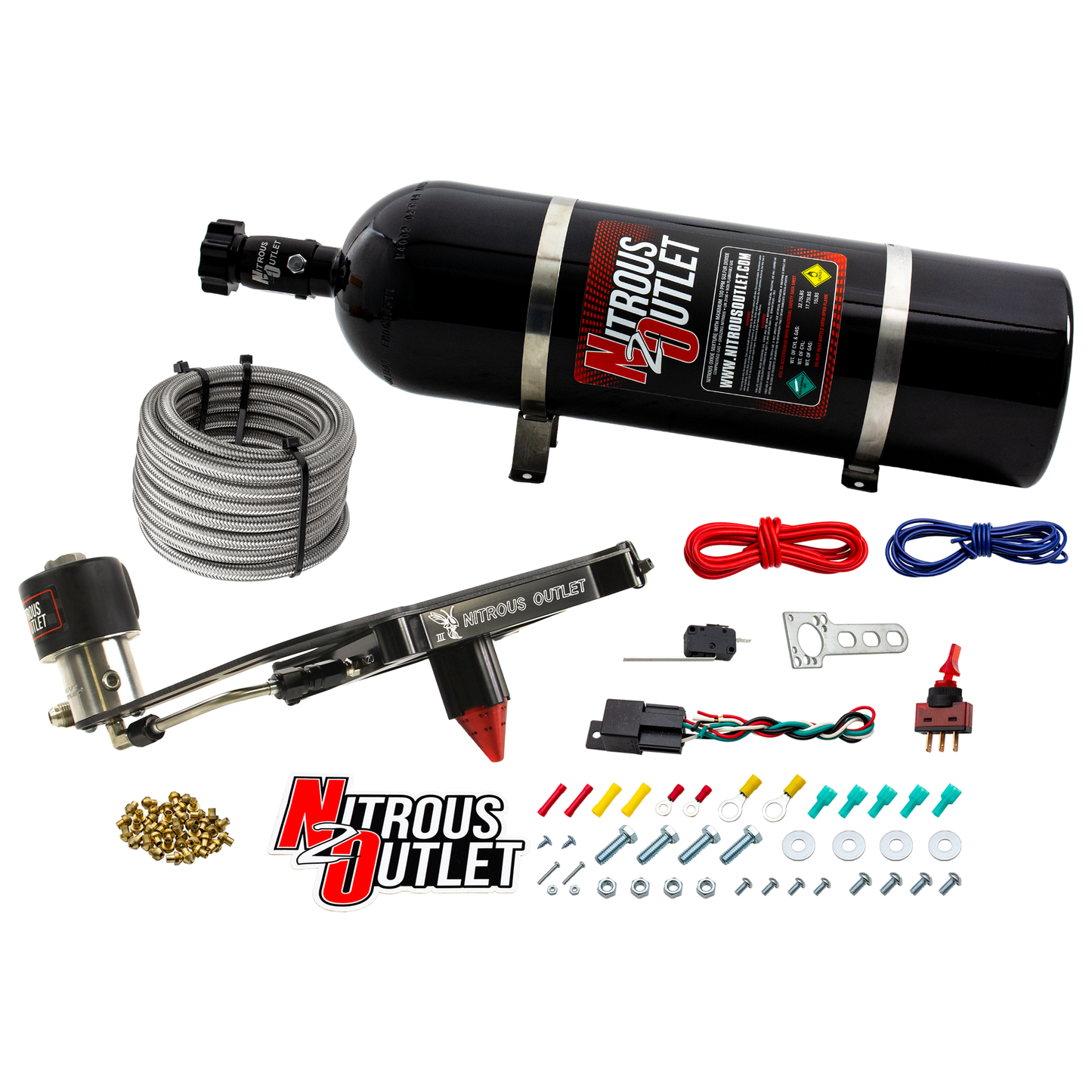 4150 Stinger 3 Dry Race Plate System With Offset Solenoid Bracket(50-600HP)
