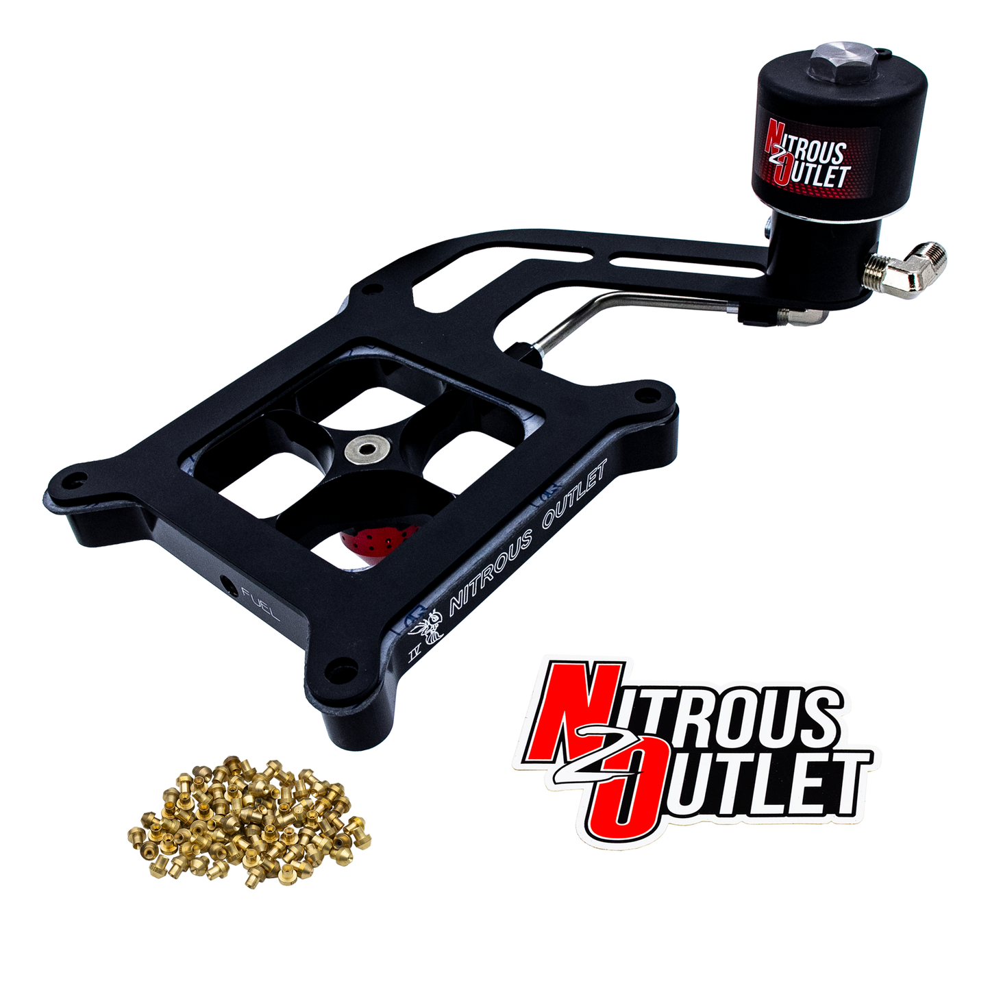 Stinger 4 Race Dry 4150 Boomerang Solenoid Forward Nitrous Plate Conversion