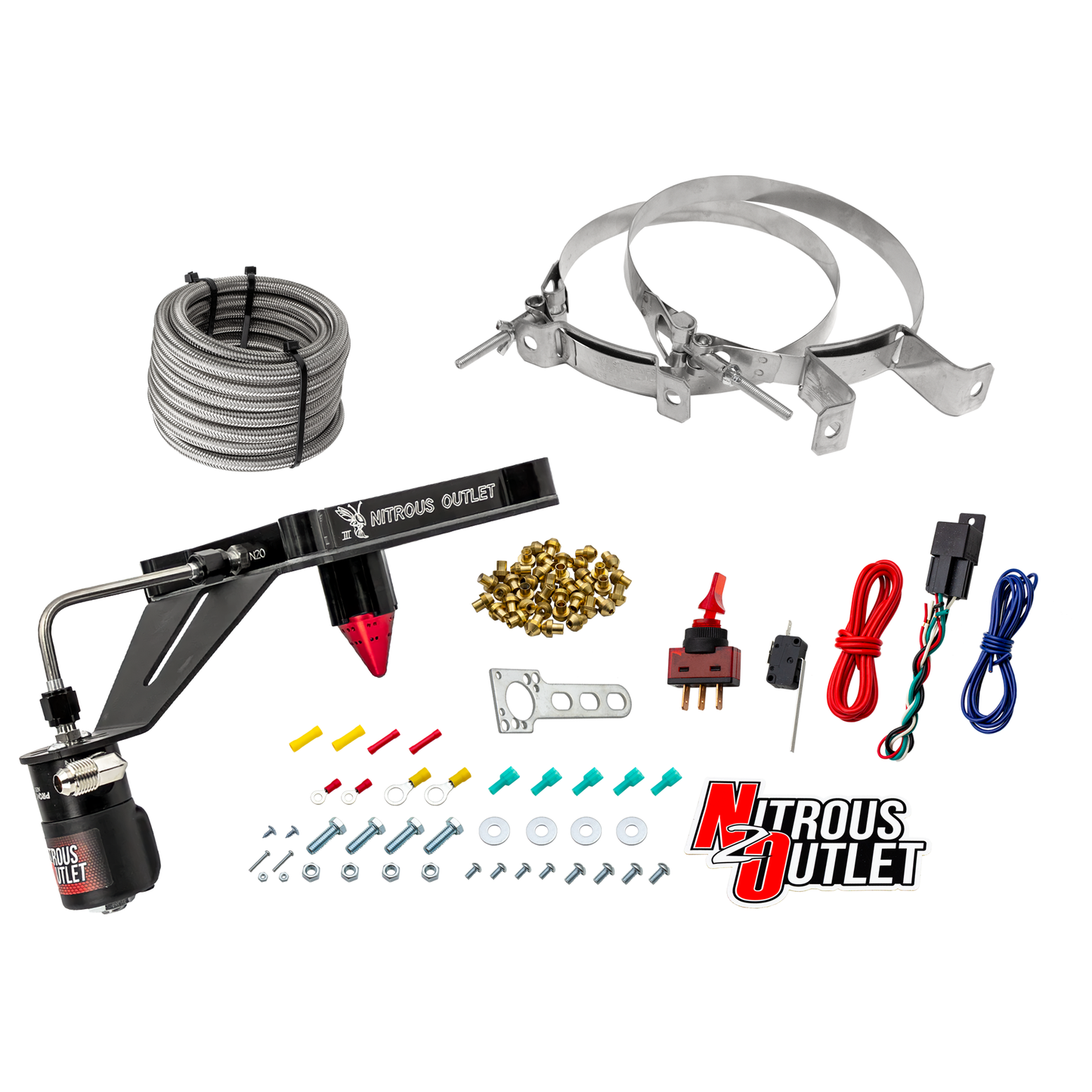 4150 Stinger 3 Dry Plate System with Deep EFI Center Solenoid Bracket(50-400HP)