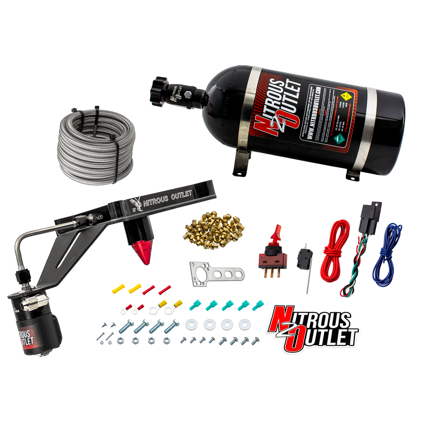 4150 Stinger 3 Dry Plate System with Deep EFI Center Solenoid Bracket(50-400HP)