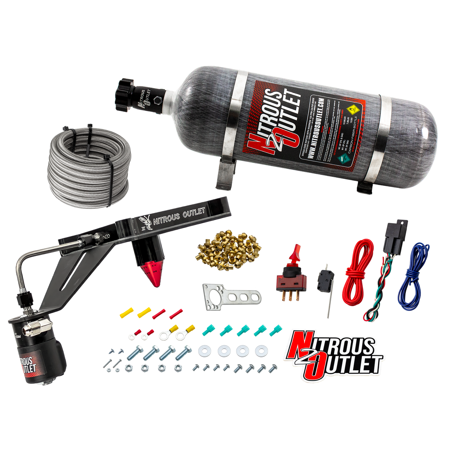 4150 Stinger 3 Dry Plate System with Deep EFI Center Solenoid Bracket(50-400HP)