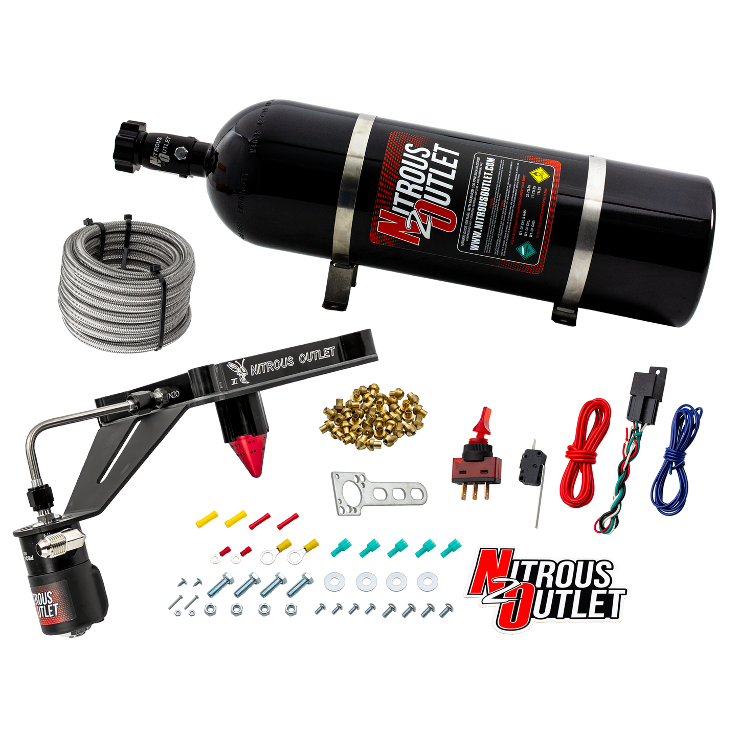 4150 Stinger 3 Dry Plate System with Deep EFI Center Solenoid Bracket(50-400HP)