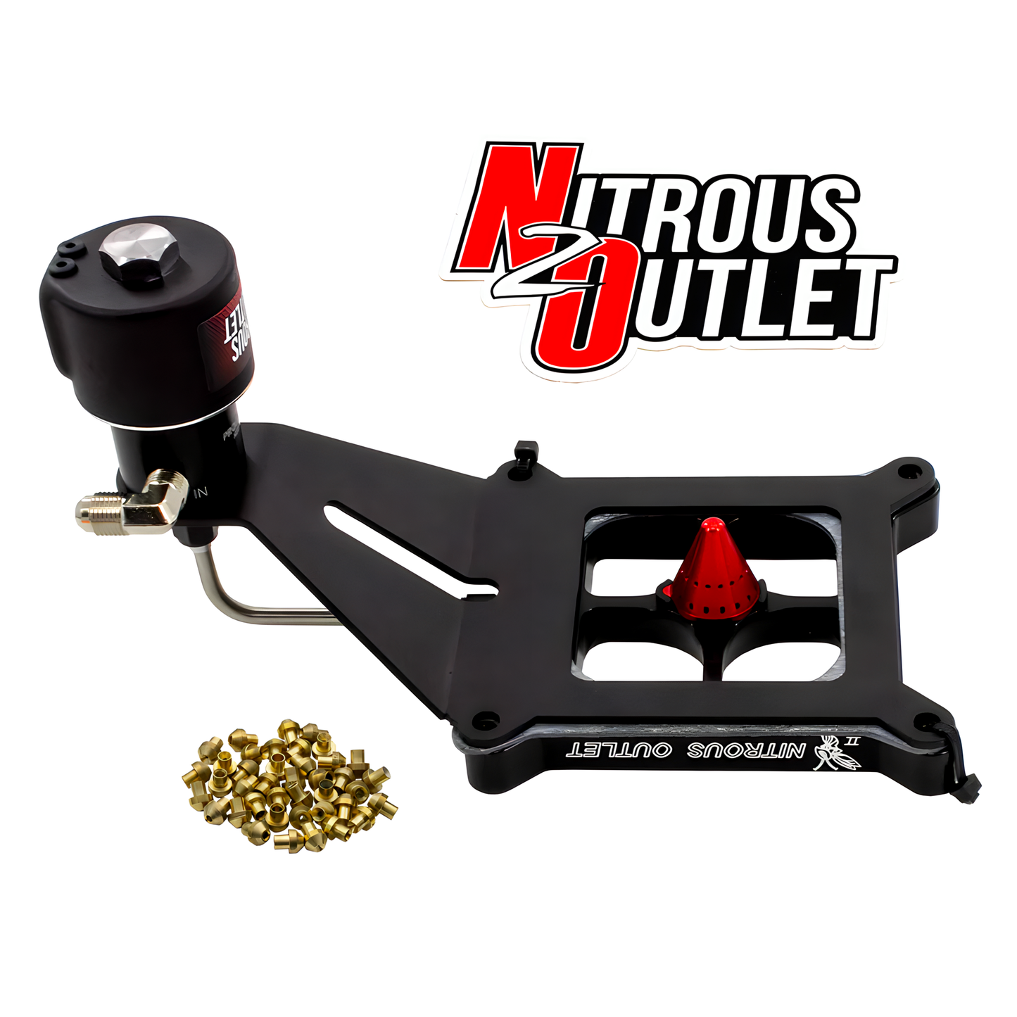 Stinger 2 Race Dry 4150 Deep Break Solenoid Forward Nitrous Plate Conversion