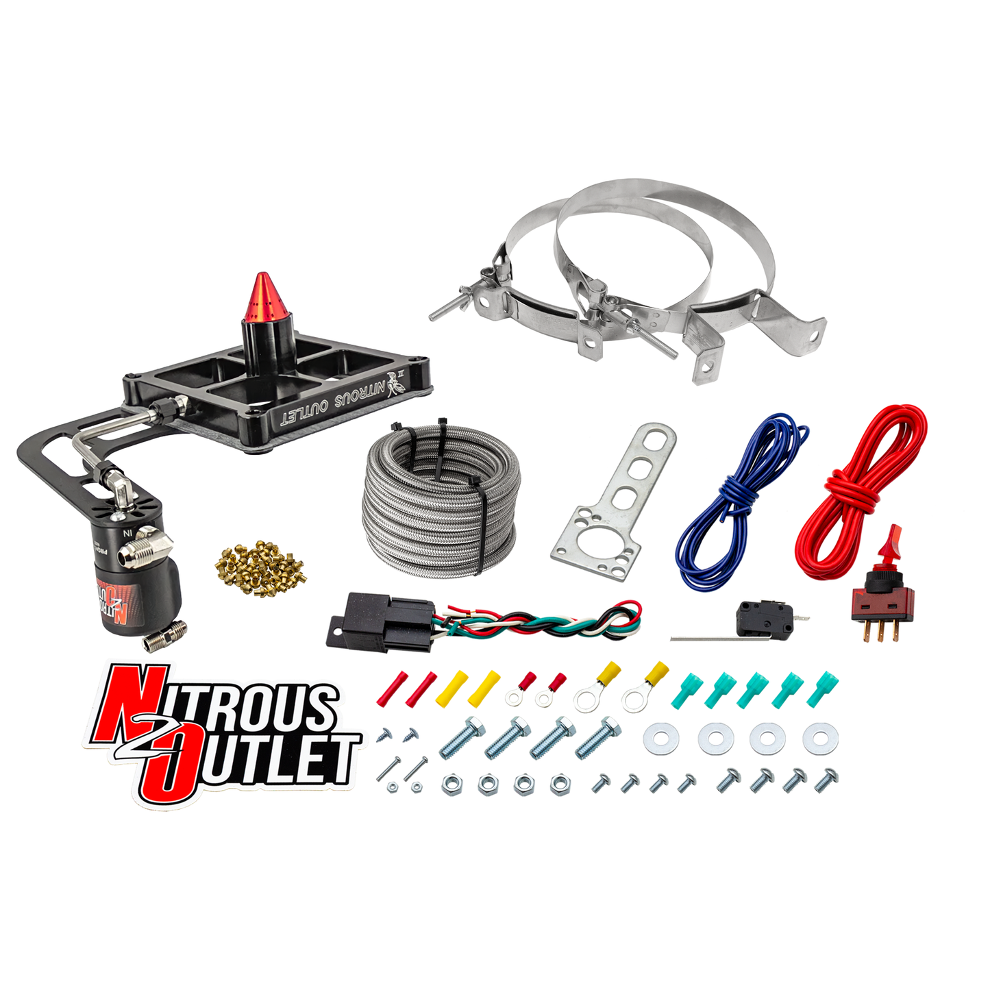 4500 Stinger 3 Dry Plate System With Offset Solenoid Bracket(50-400HP)