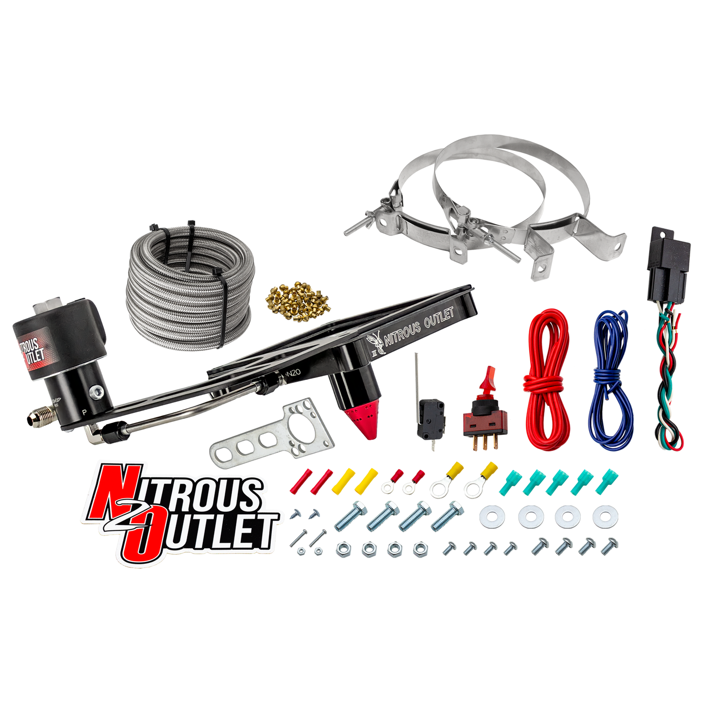 4500 Stinger 3 Dry Race Plate System With Offset Solenoid Bracket(50-600HP)